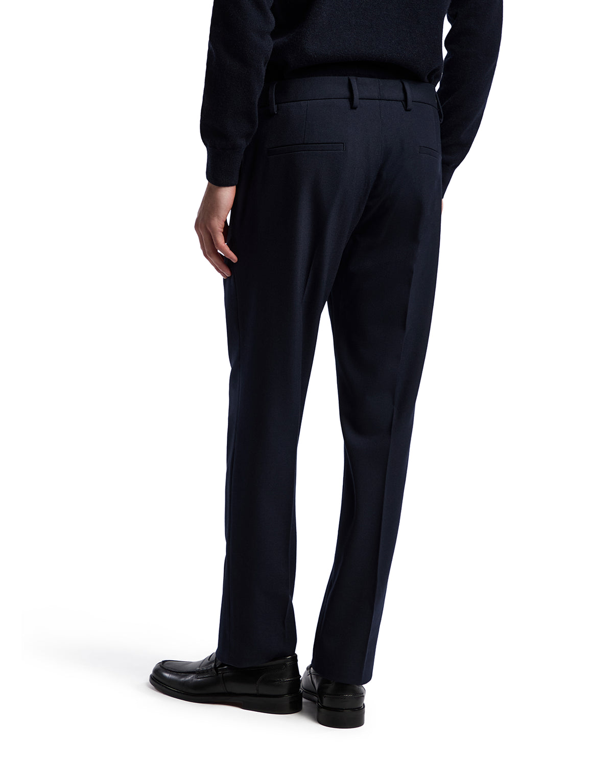 Aka flannel trousers in blue