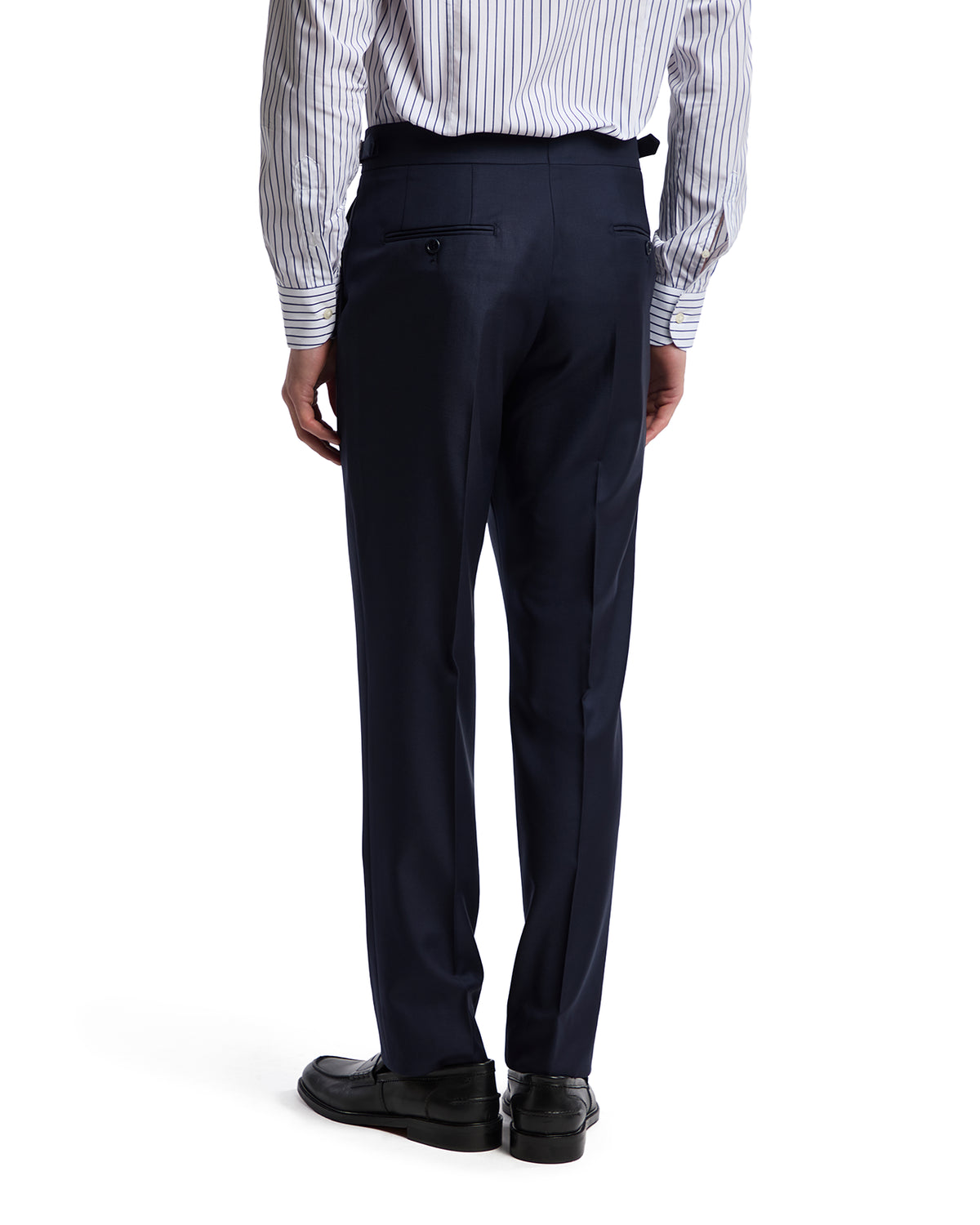 Perennial Canonico blue wool high-waisted trousers