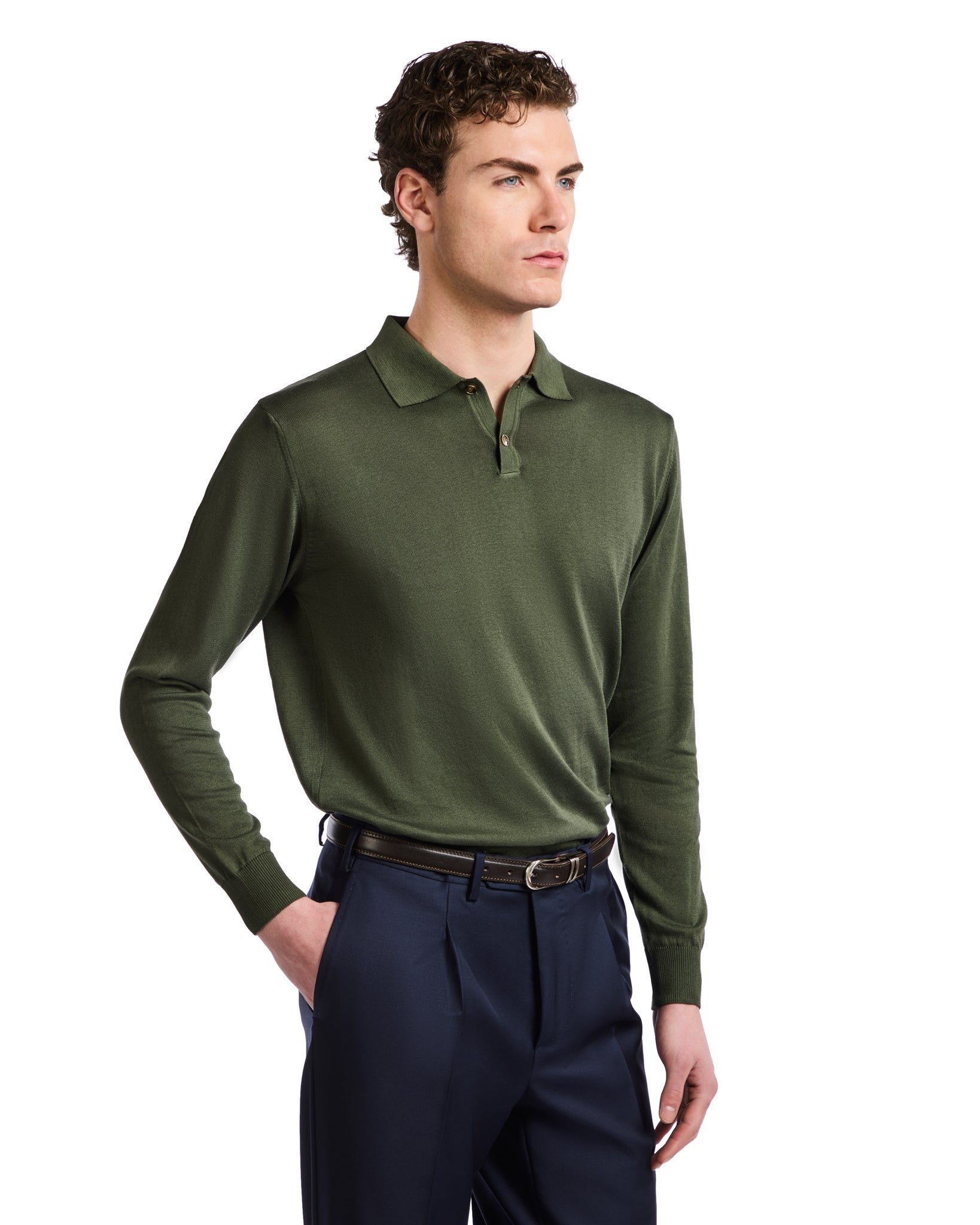 Polo Andrey in cotone militare