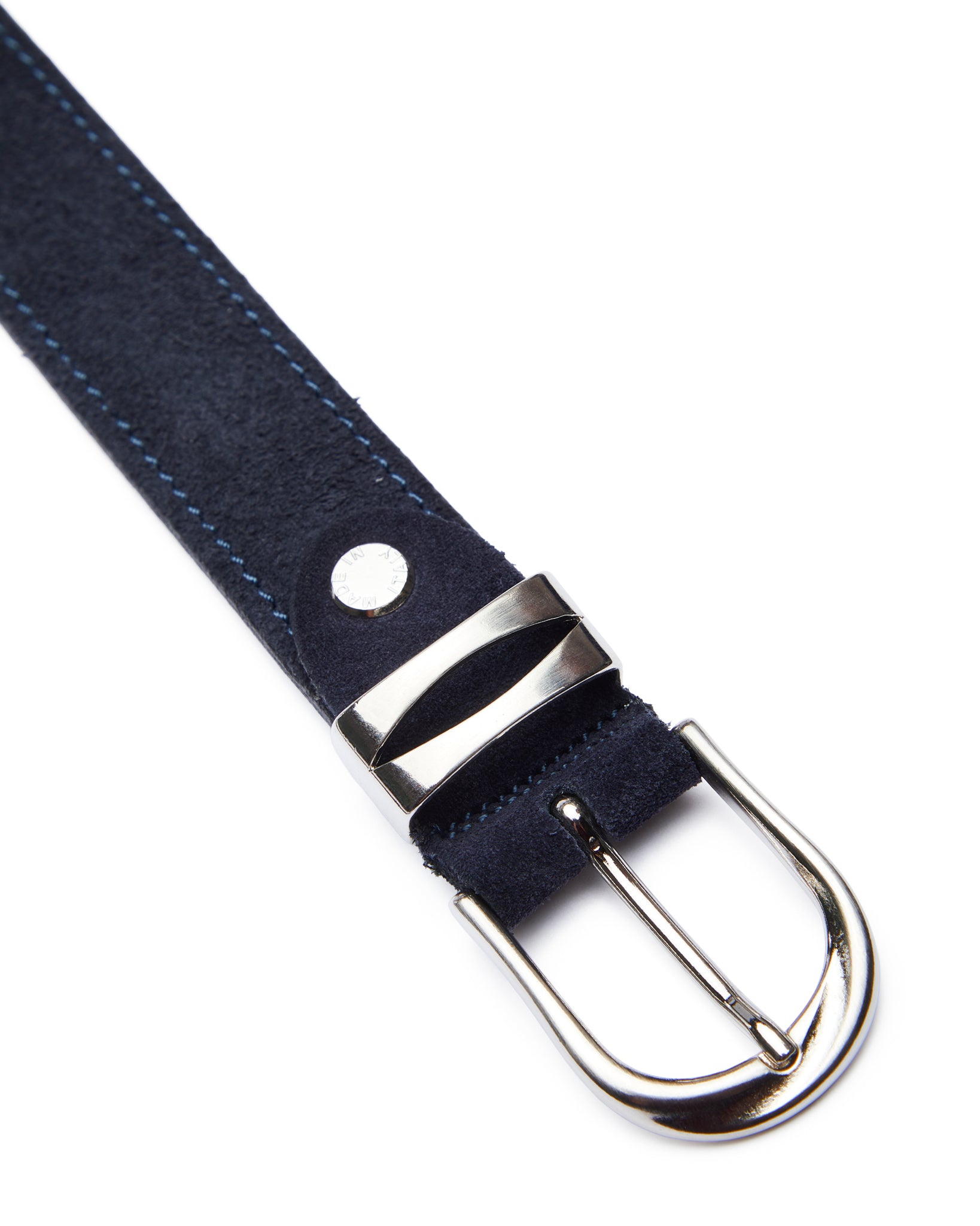 Arezzo blue suede belt