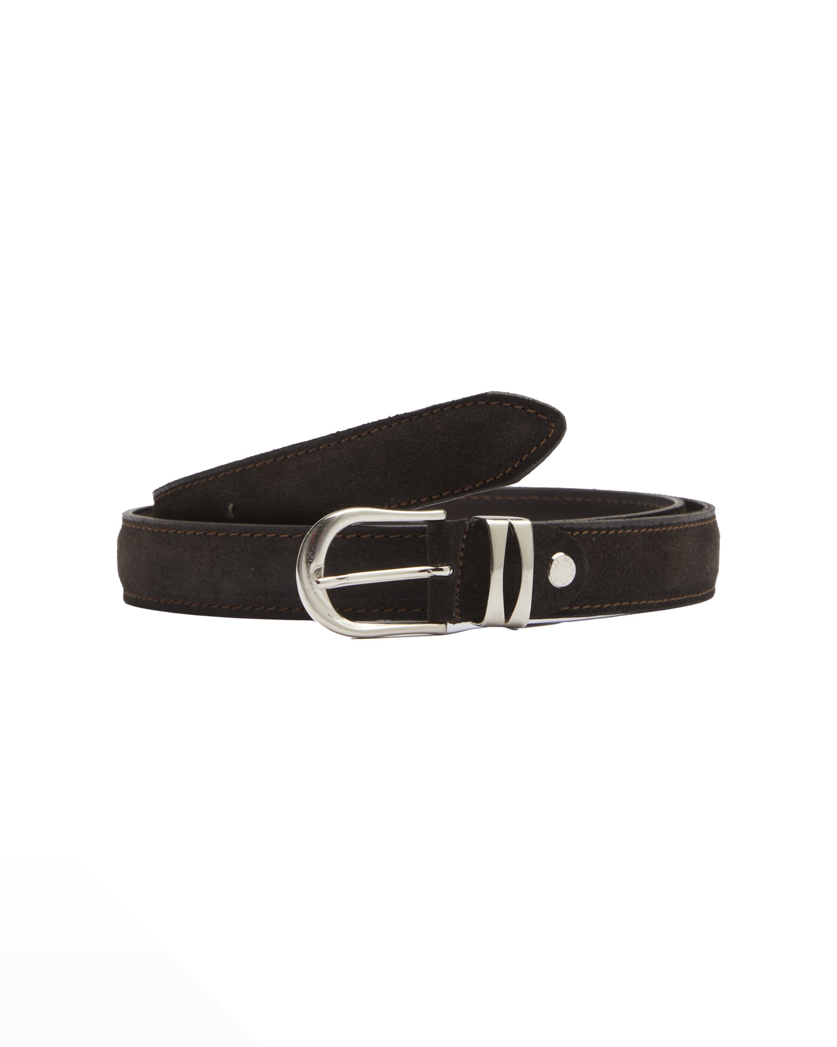 Arezzo dark brown suede belt