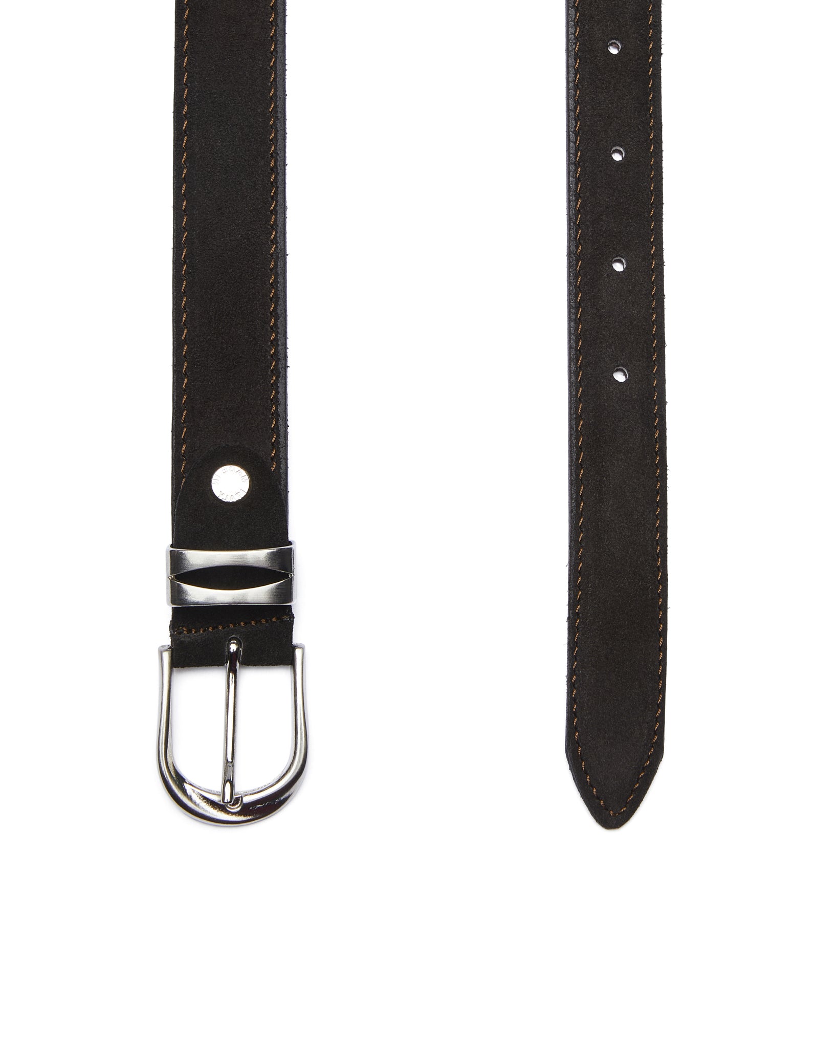 Arezzo dark brown suede belt