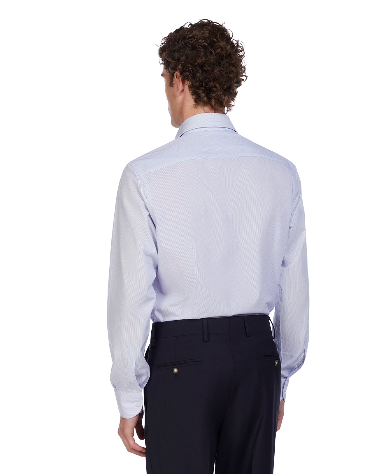 Camicia Wex a righe blu in cotone
