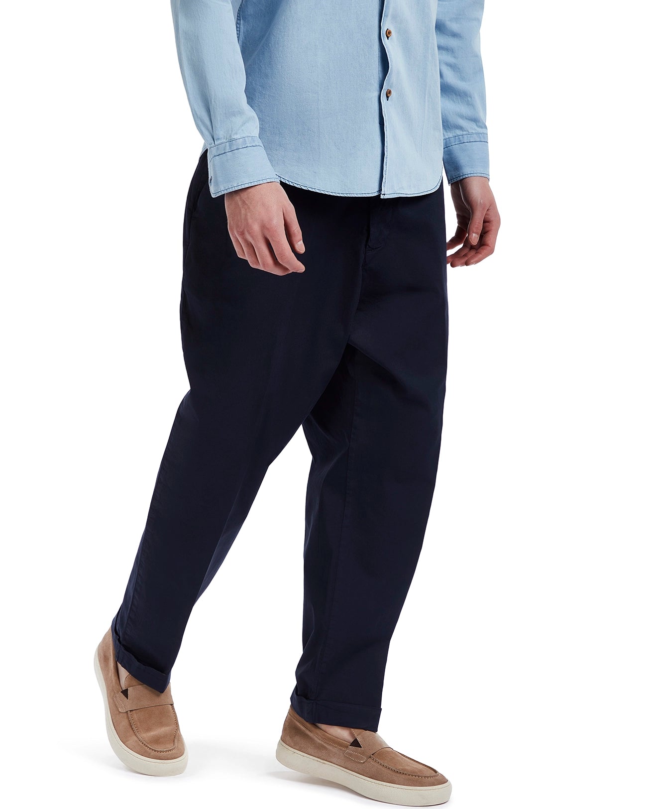 Wels trousers in blue cotton