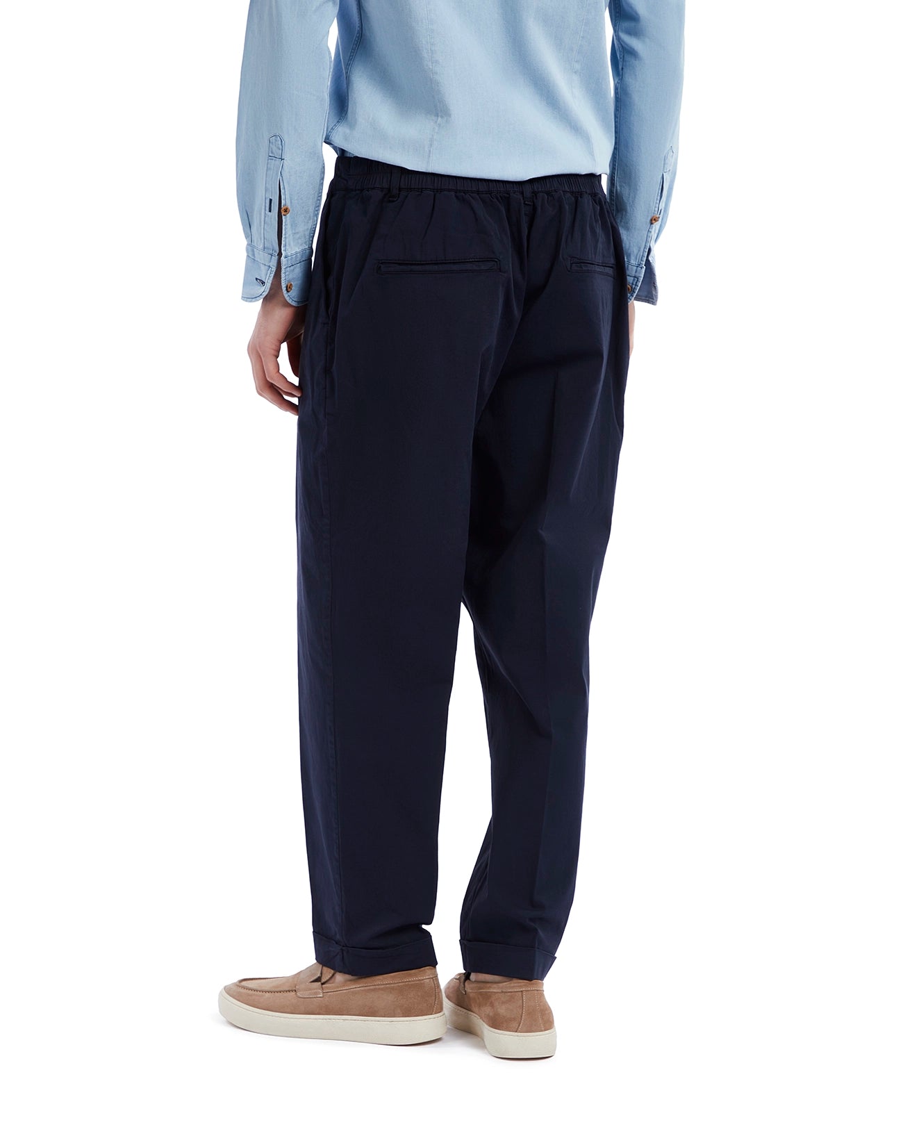 Pantalón Wels de algodón azul