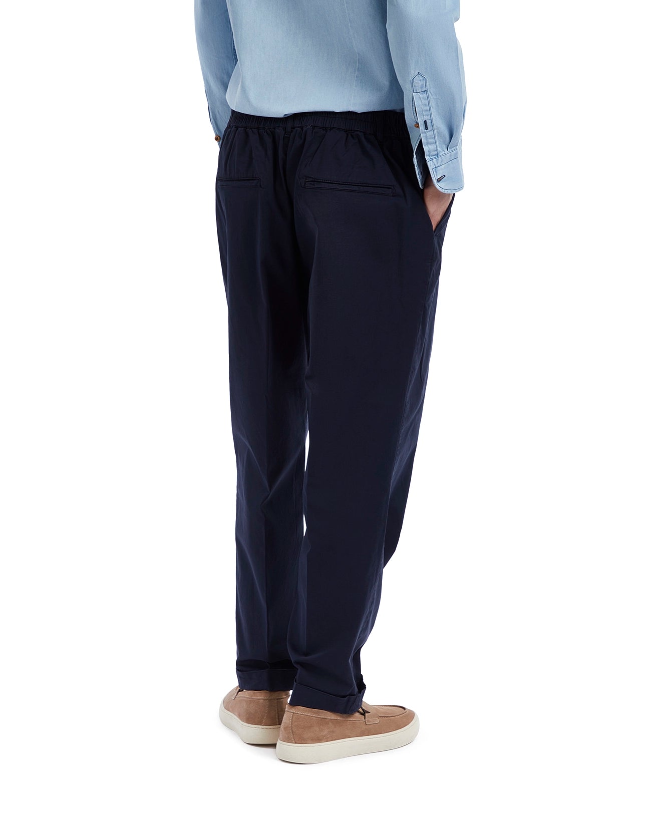 Pantalón Wels de algodón azul