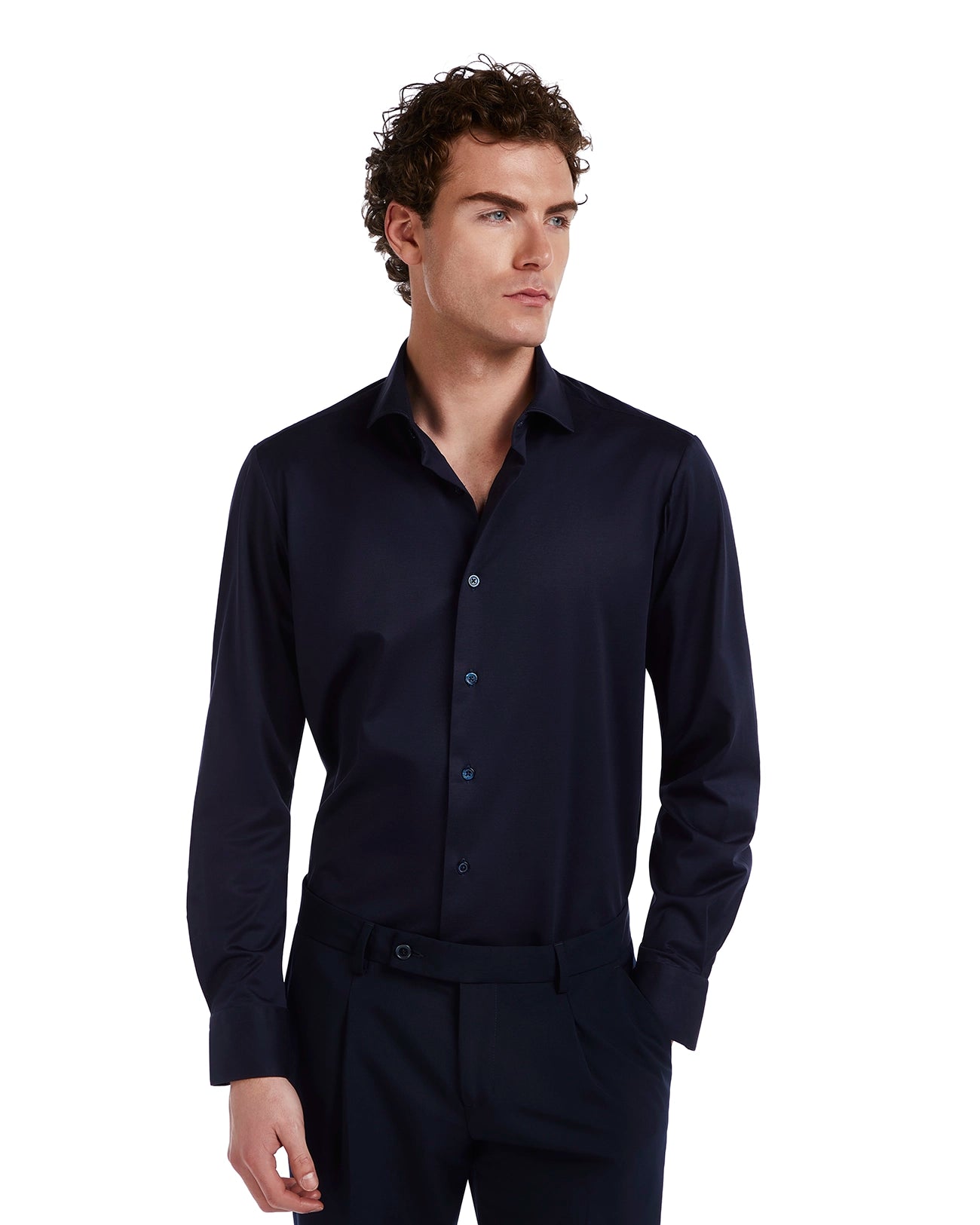 Camicia Miyagi in cotone blu