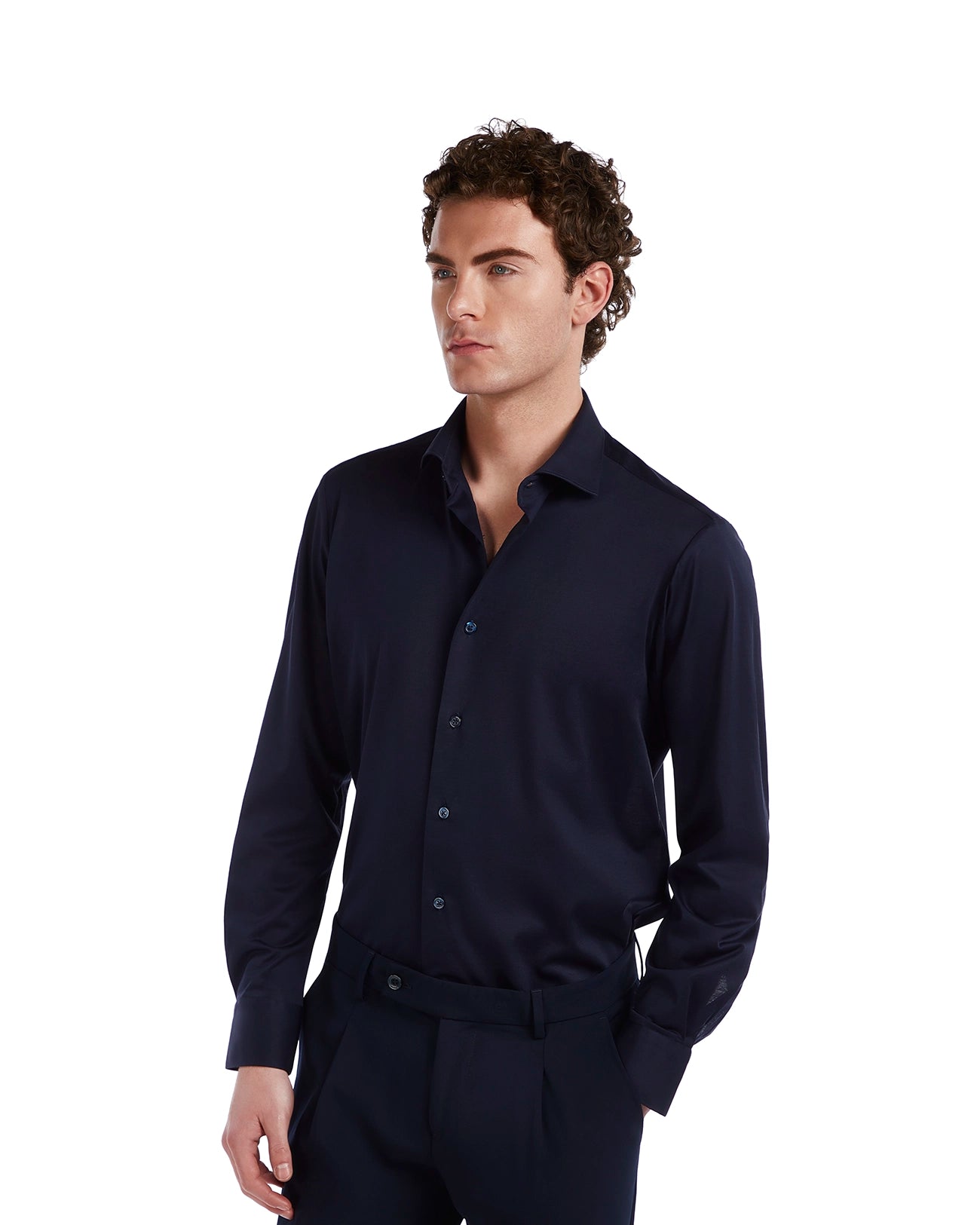 Miyagi blue cotton shirt