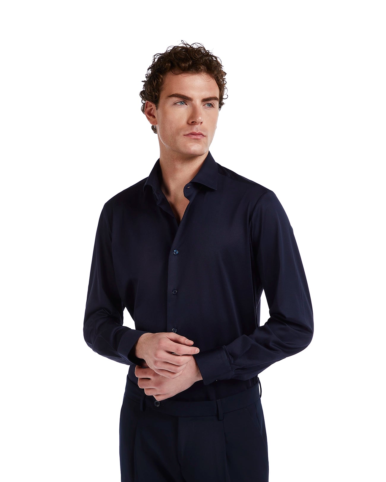 Miyagi blue cotton shirt