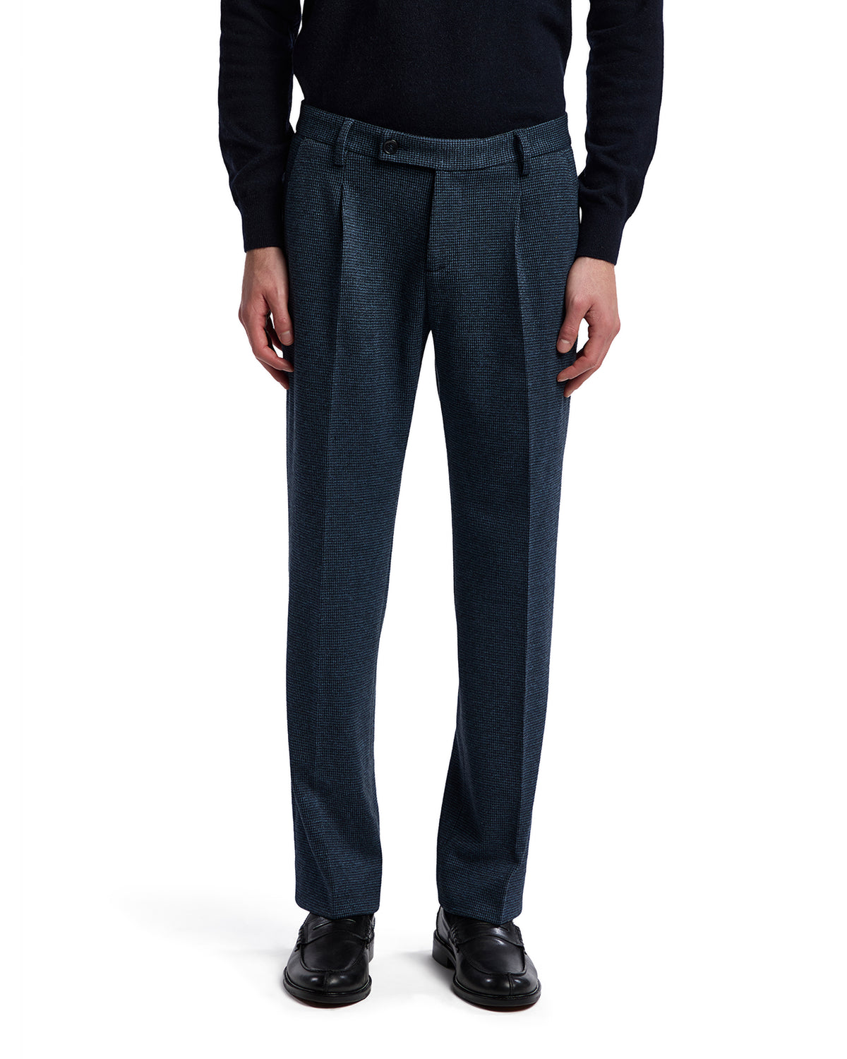 Campiglio blue houndstooth trousers