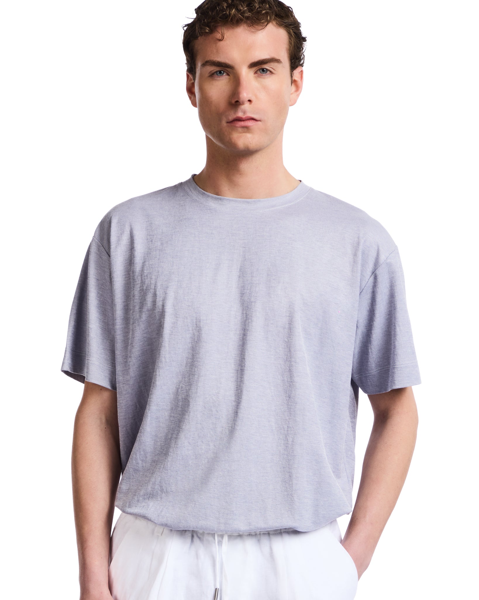 Essen textured denim t-shirt