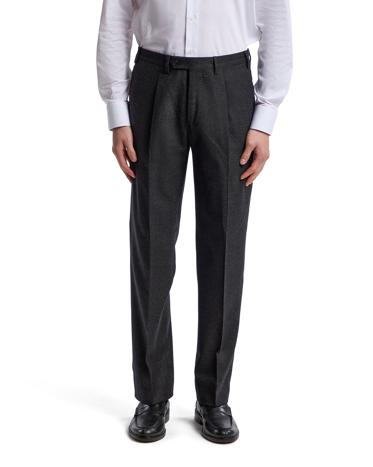 Pantalón clásico de franela Rugby Drago antracita