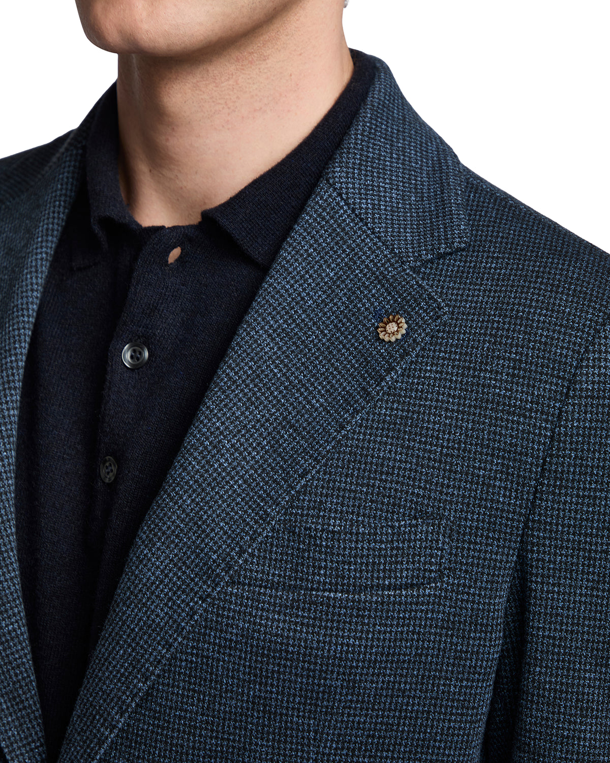 Blue houndstooth Cortina jacket