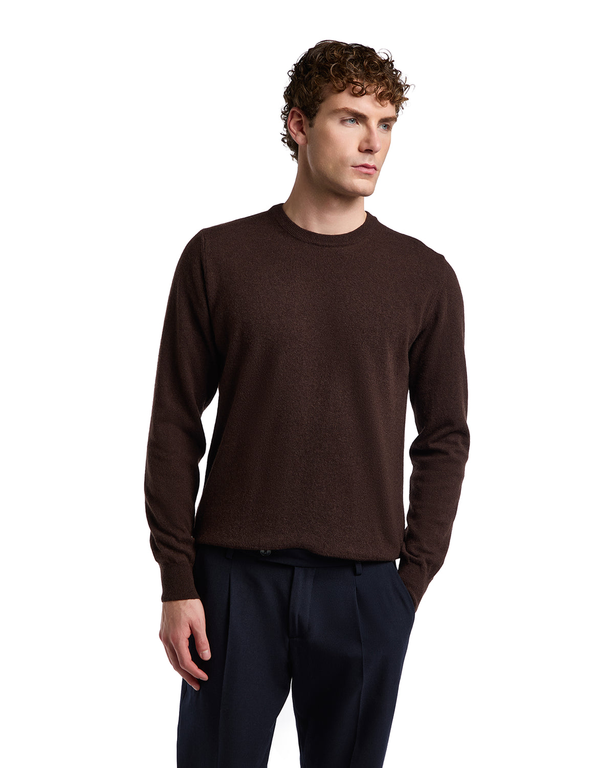 Dustin crewneck in dark cashmere blend