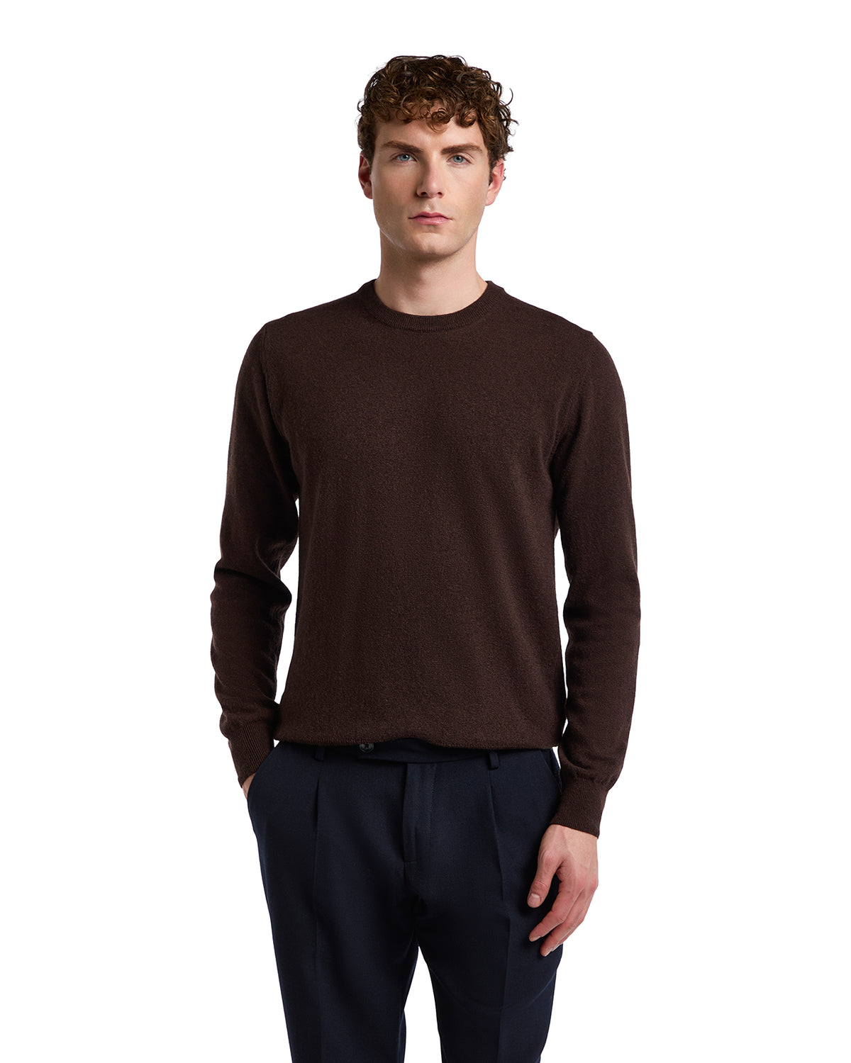 Dustin crewneck in dark cashmere blend