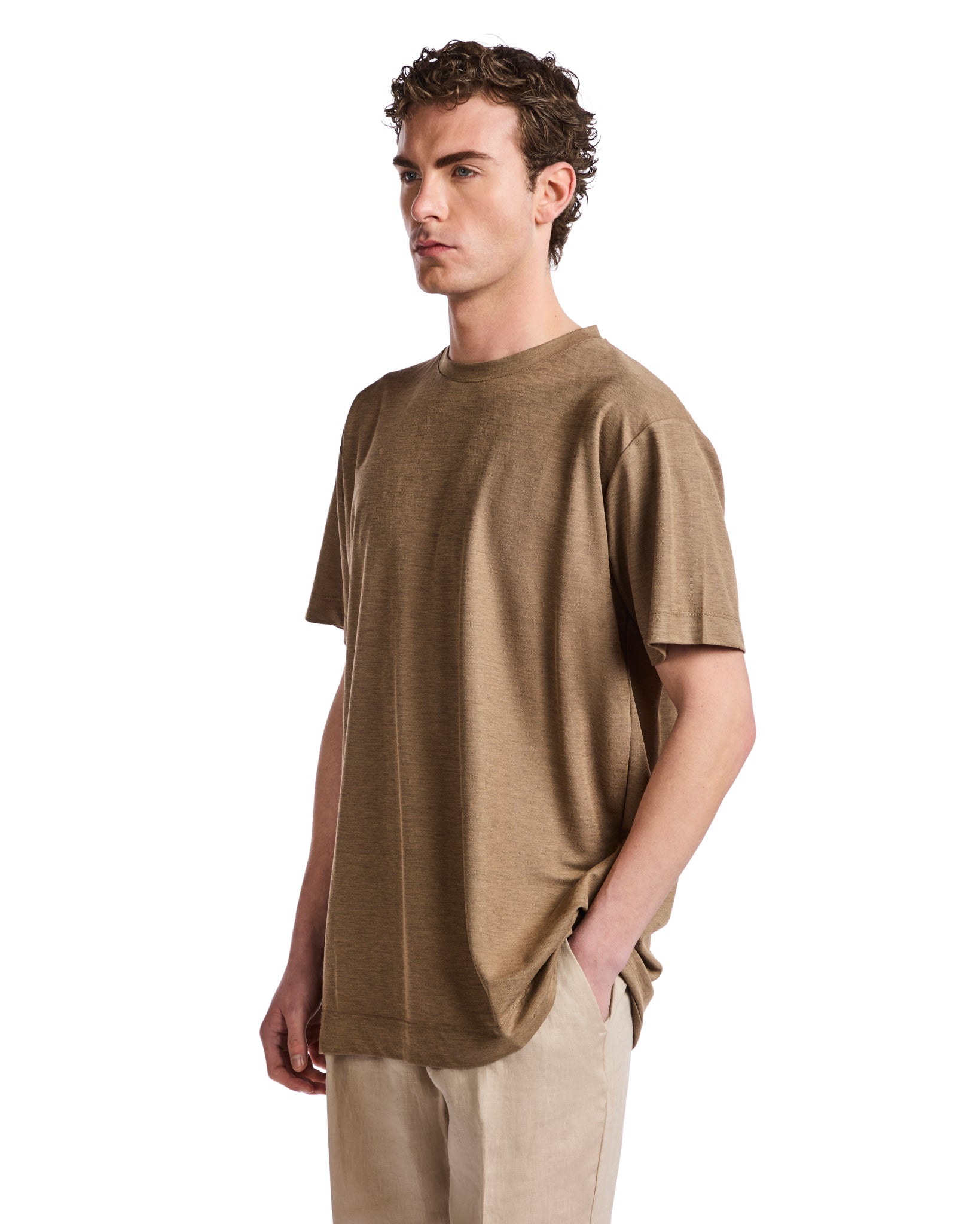 Tobacco textured Essen t-shirt