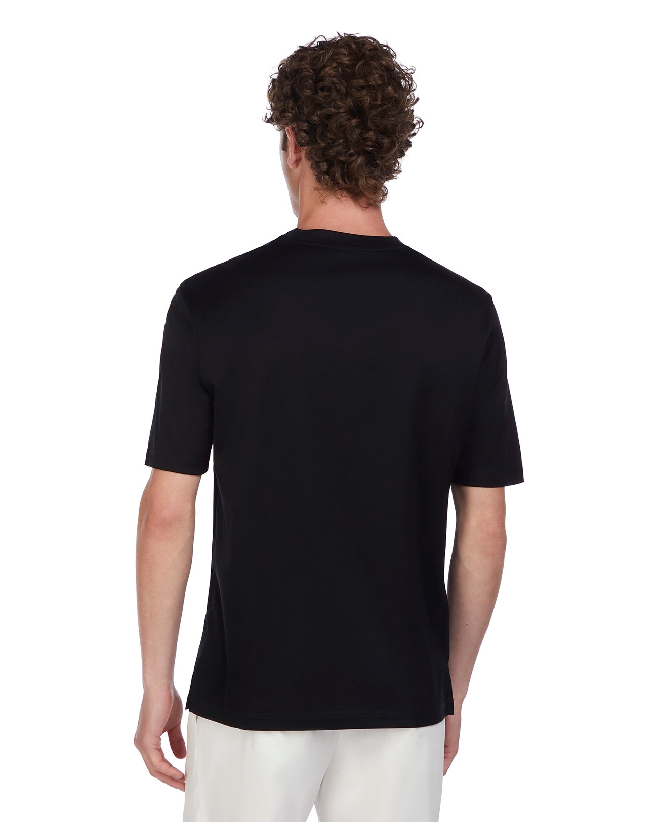 Hoorn T-shirt in black lisle thread
