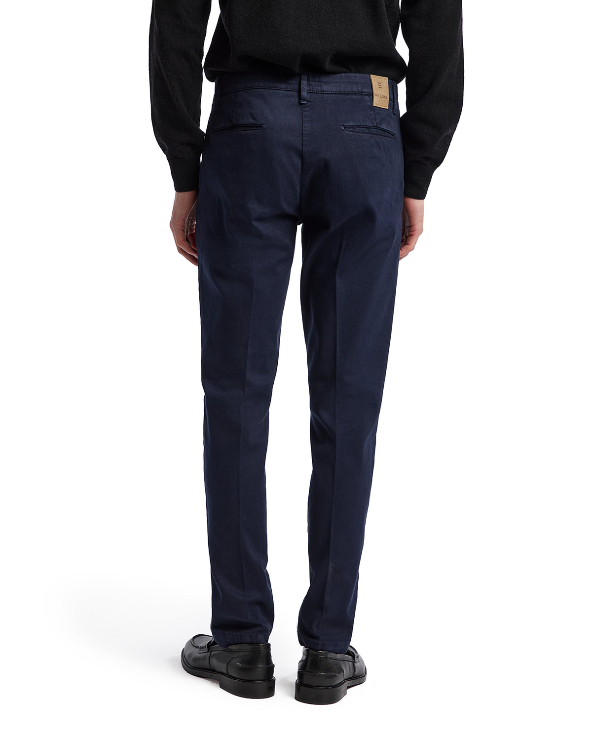 Jack trousers in blue textured cotton