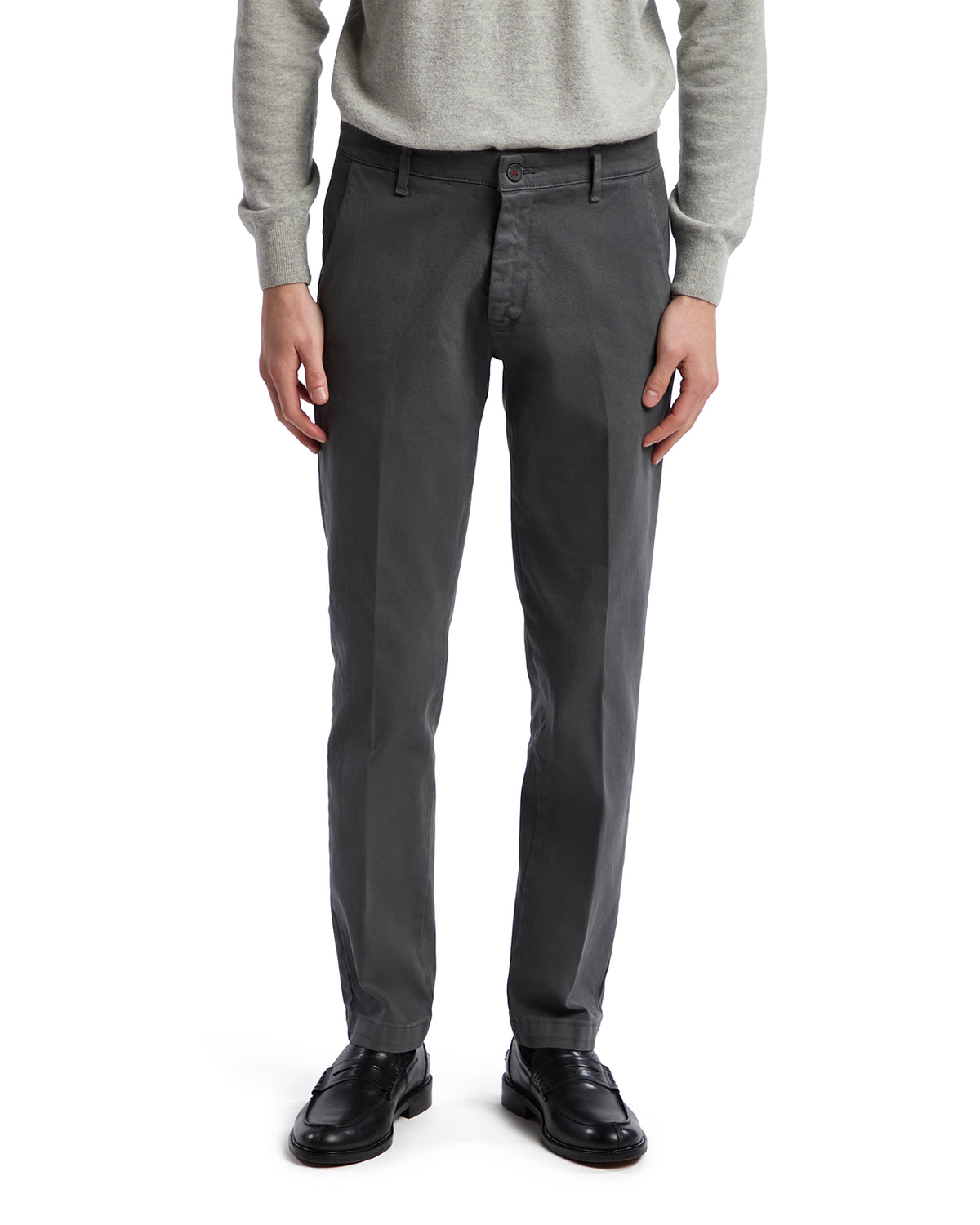 Anthracite Jack textured trousers