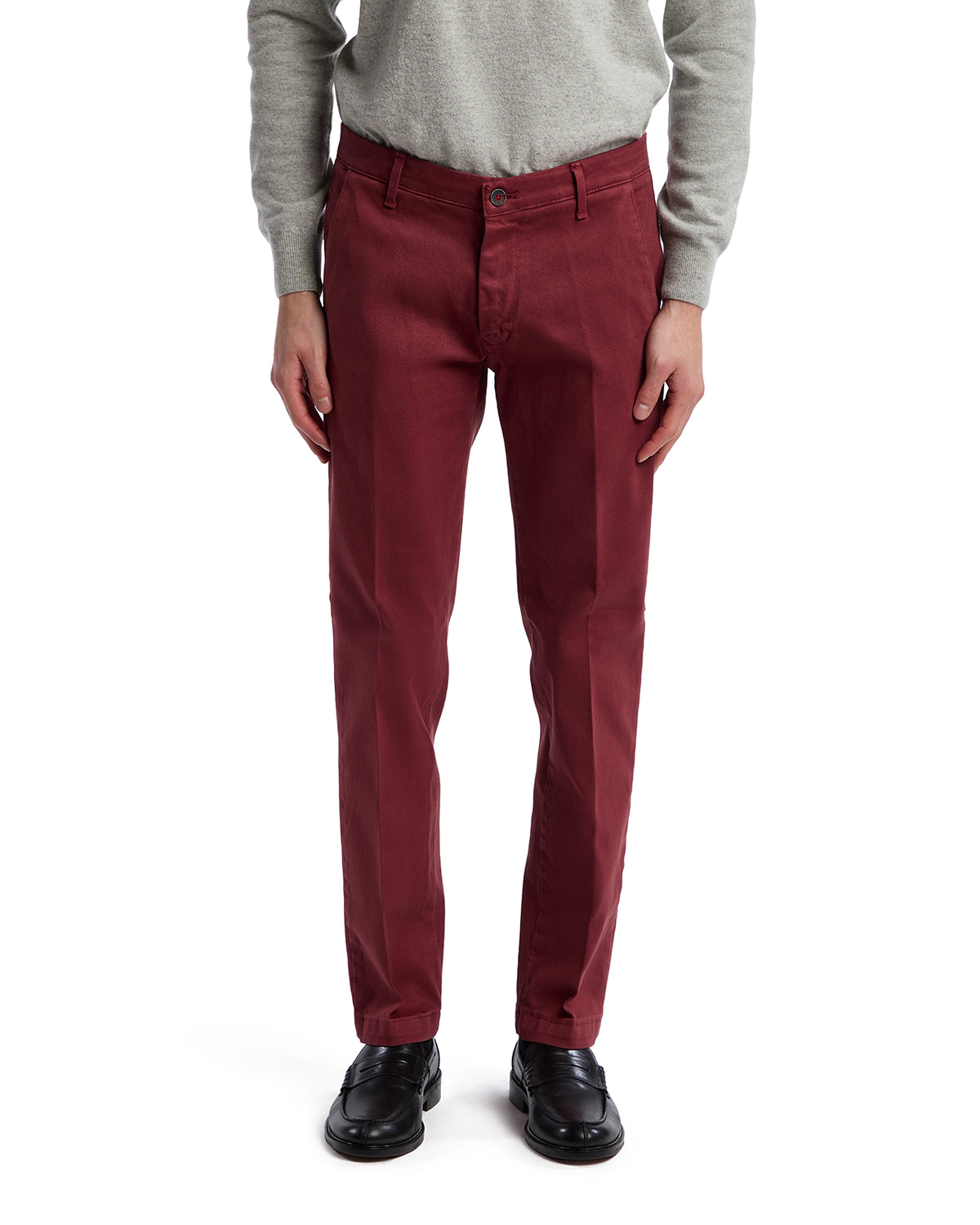 Jack patterned bordeaux trousers