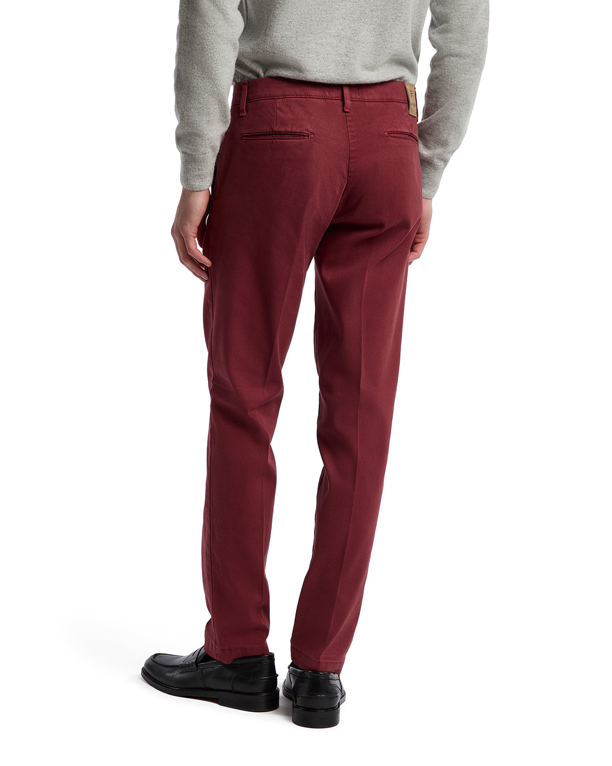 Jack patterned bordeaux trousers