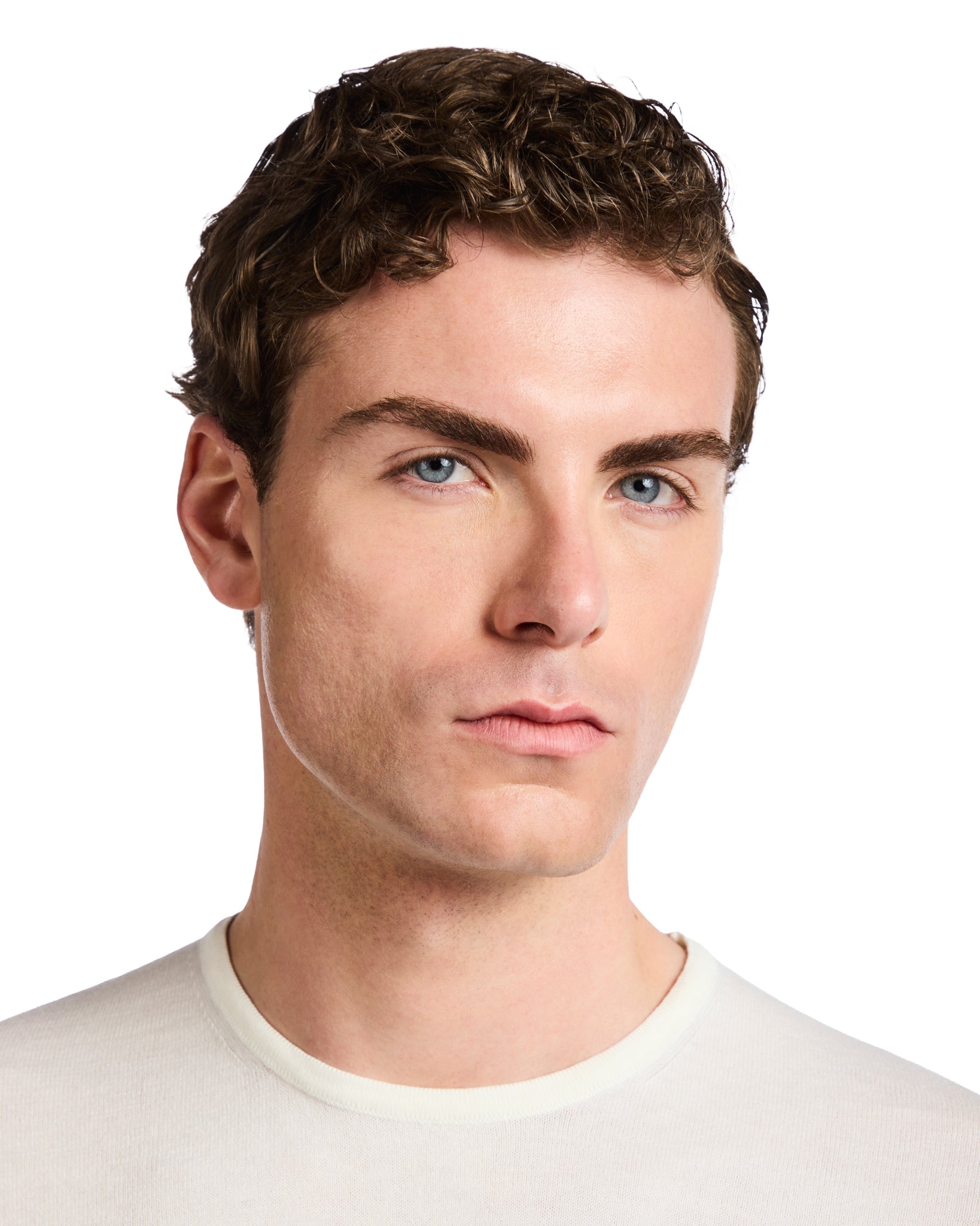 Jannik cream knitted t-shirt