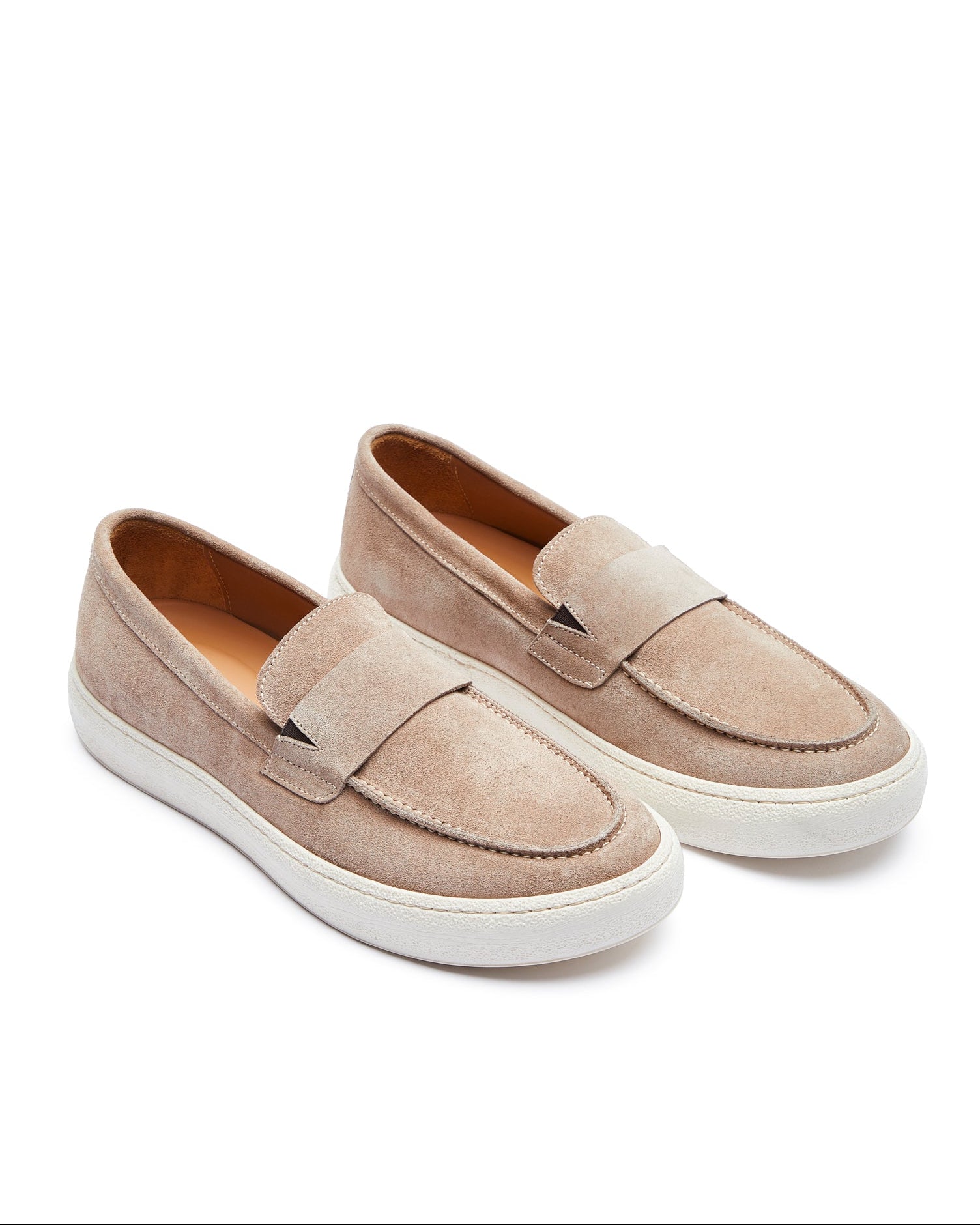 Maxime beige suede slip-on