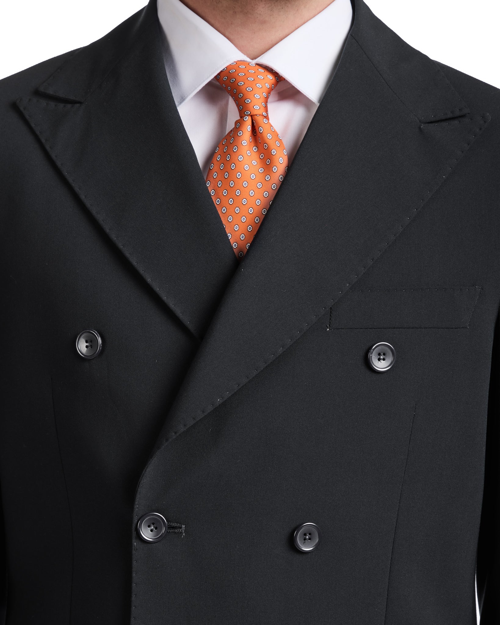 Costume Monaco noir croisé