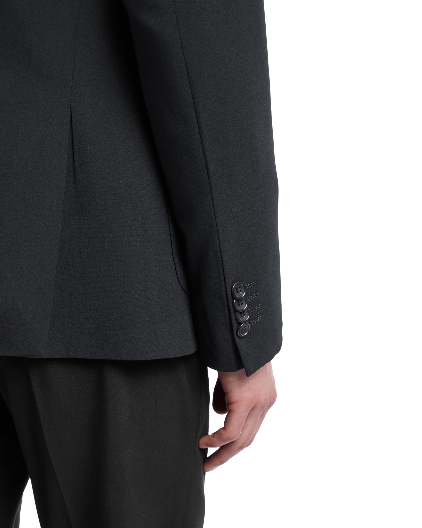 Costume Monaco noir croisé