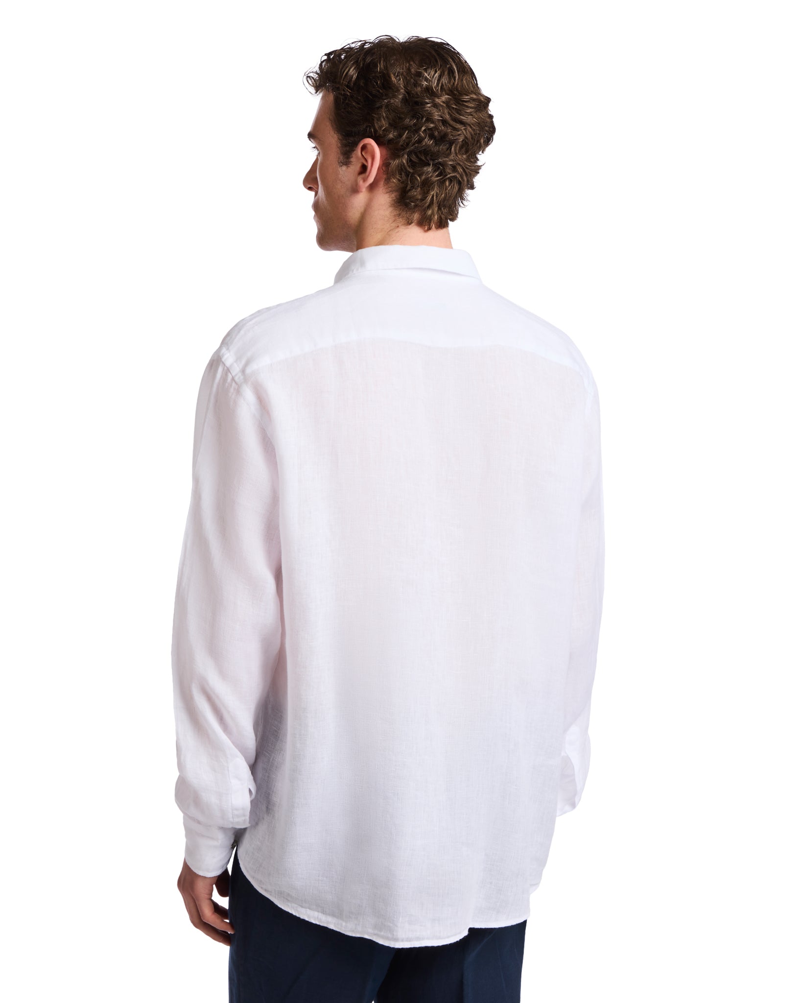 Camicia Montecarlo in puro lino bianca
