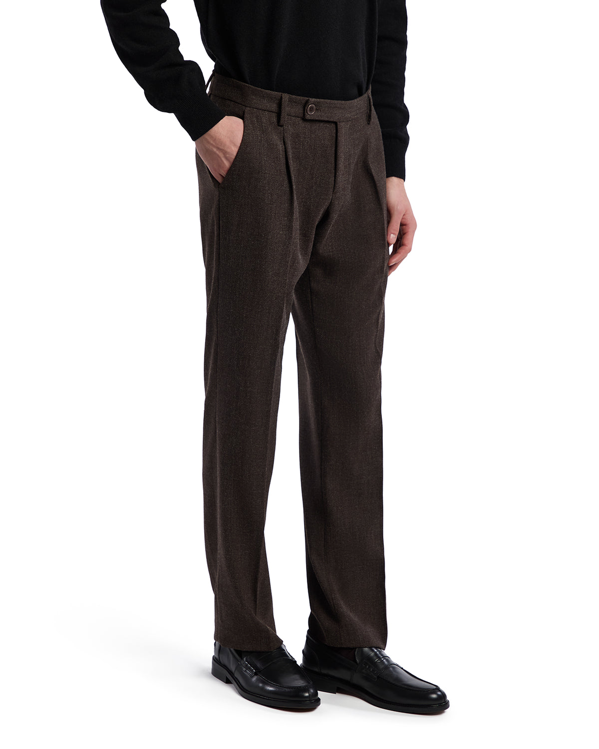 Nara dark brown trousers