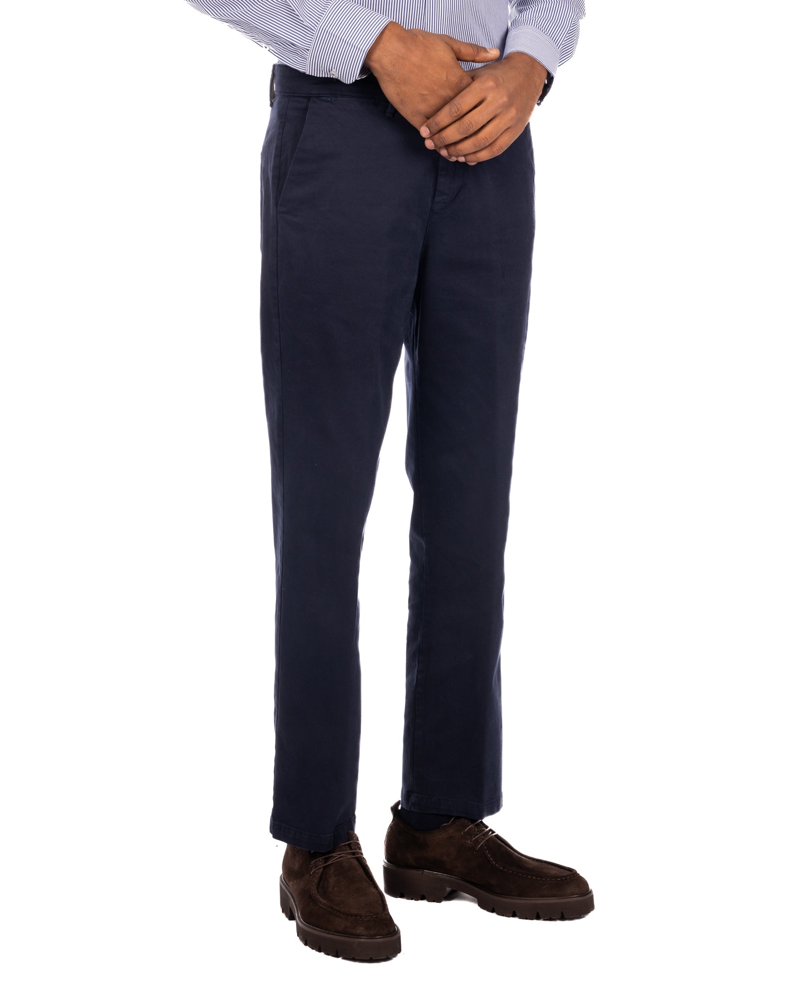 Sorrento - blue wide bottom trousers