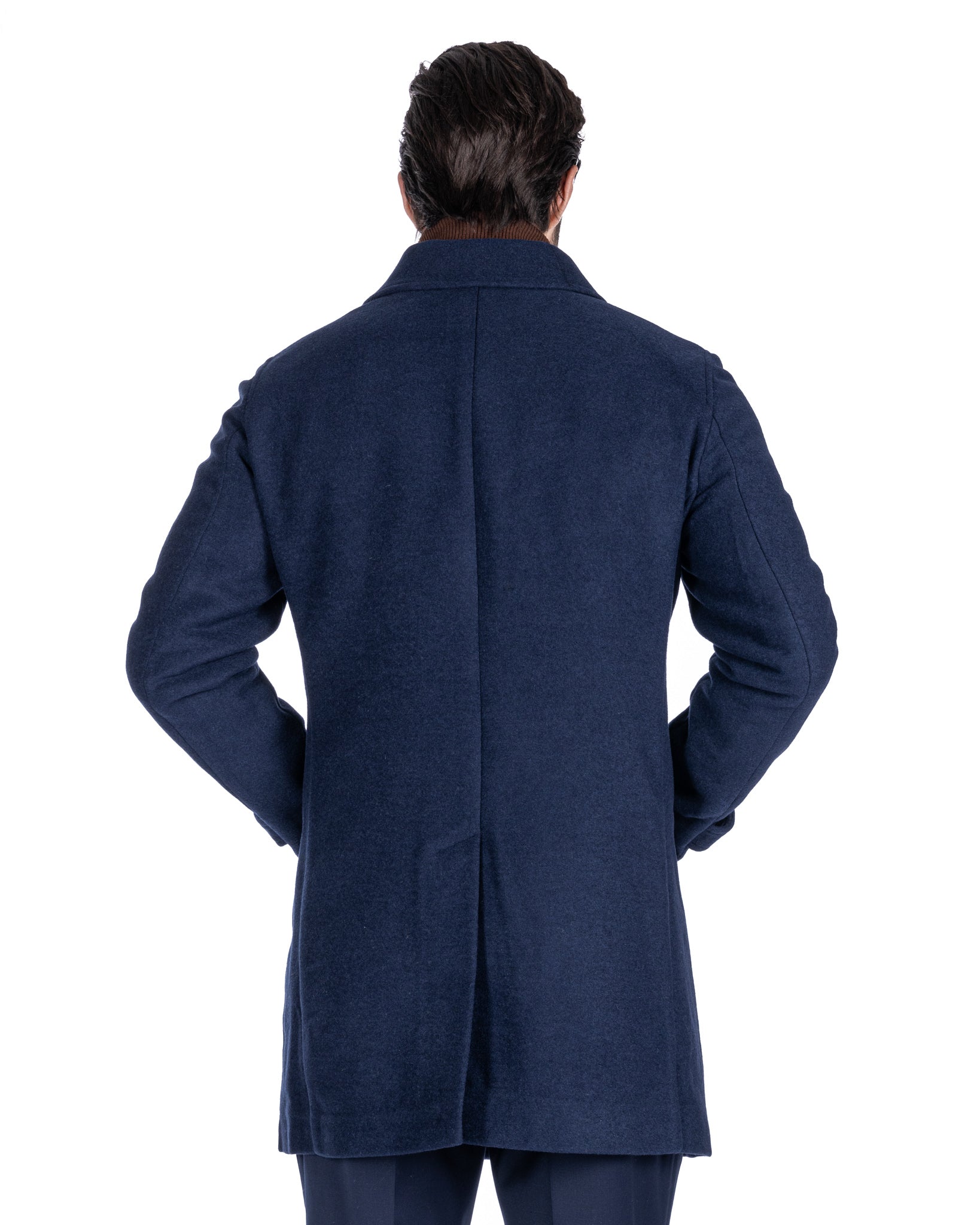 Jean - blue single-breasted coat