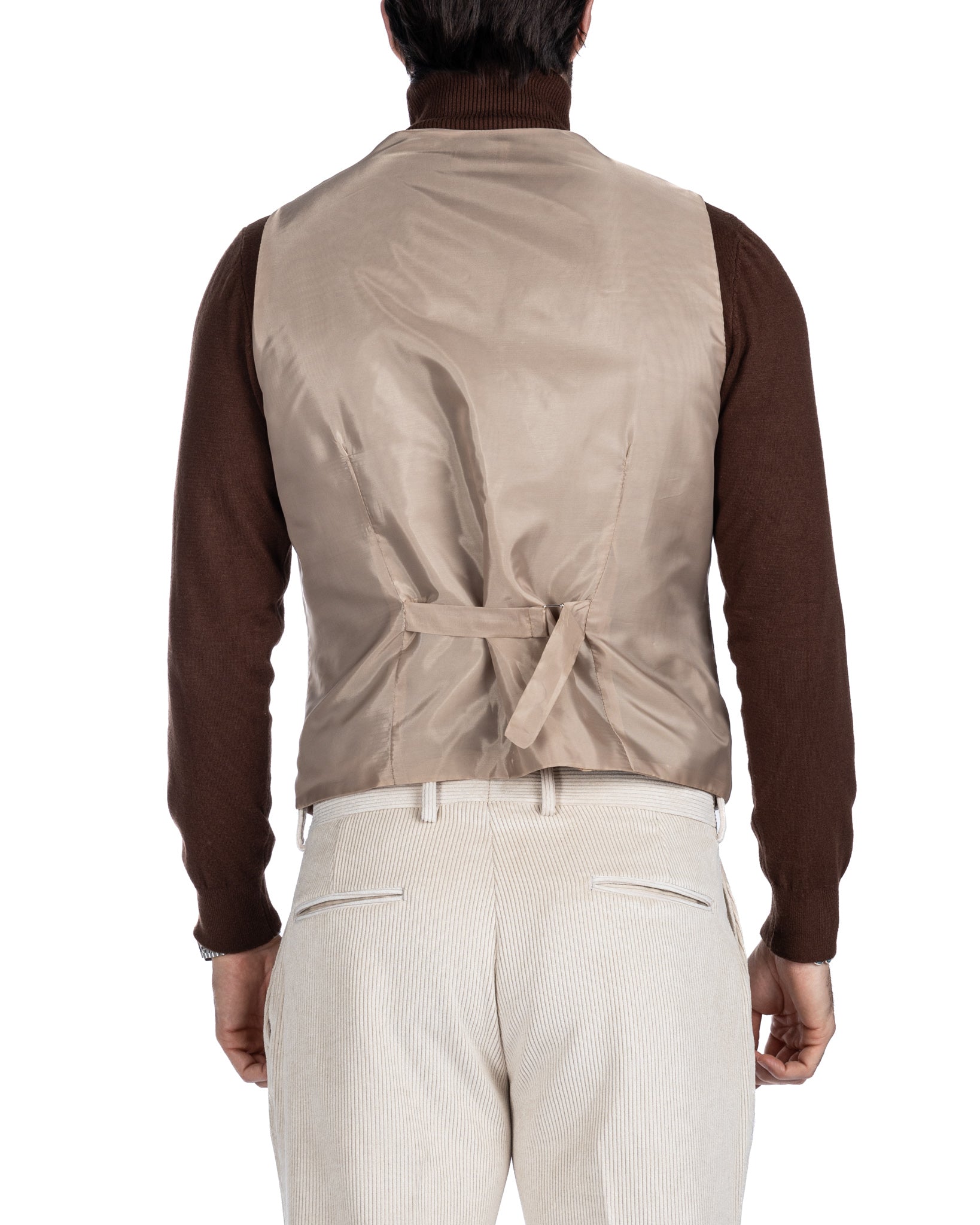 Mads - cream velvet waistcoat