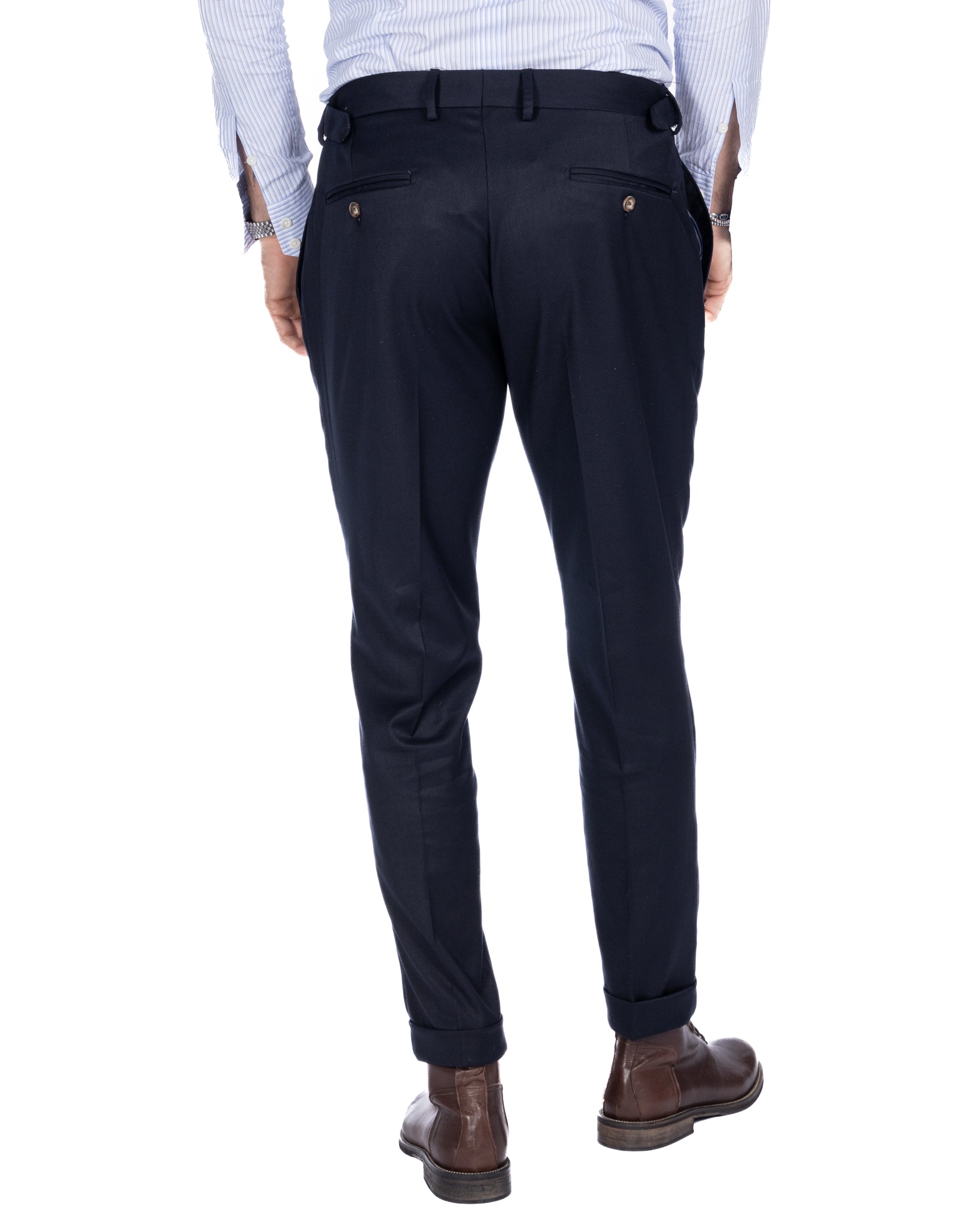 Monopoli - trousers with blue buckles