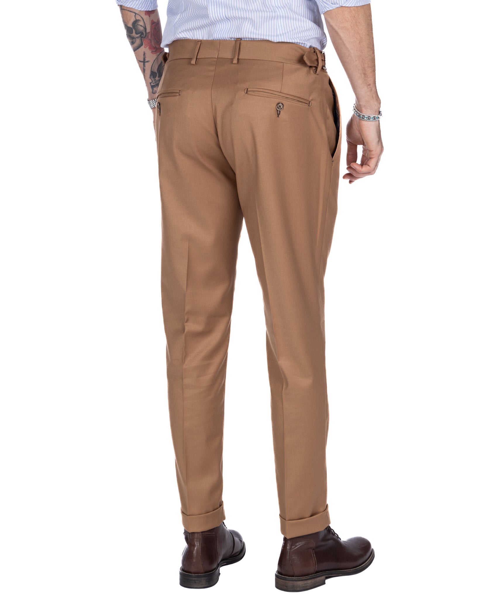 Monopoli - trousers with camel buckles