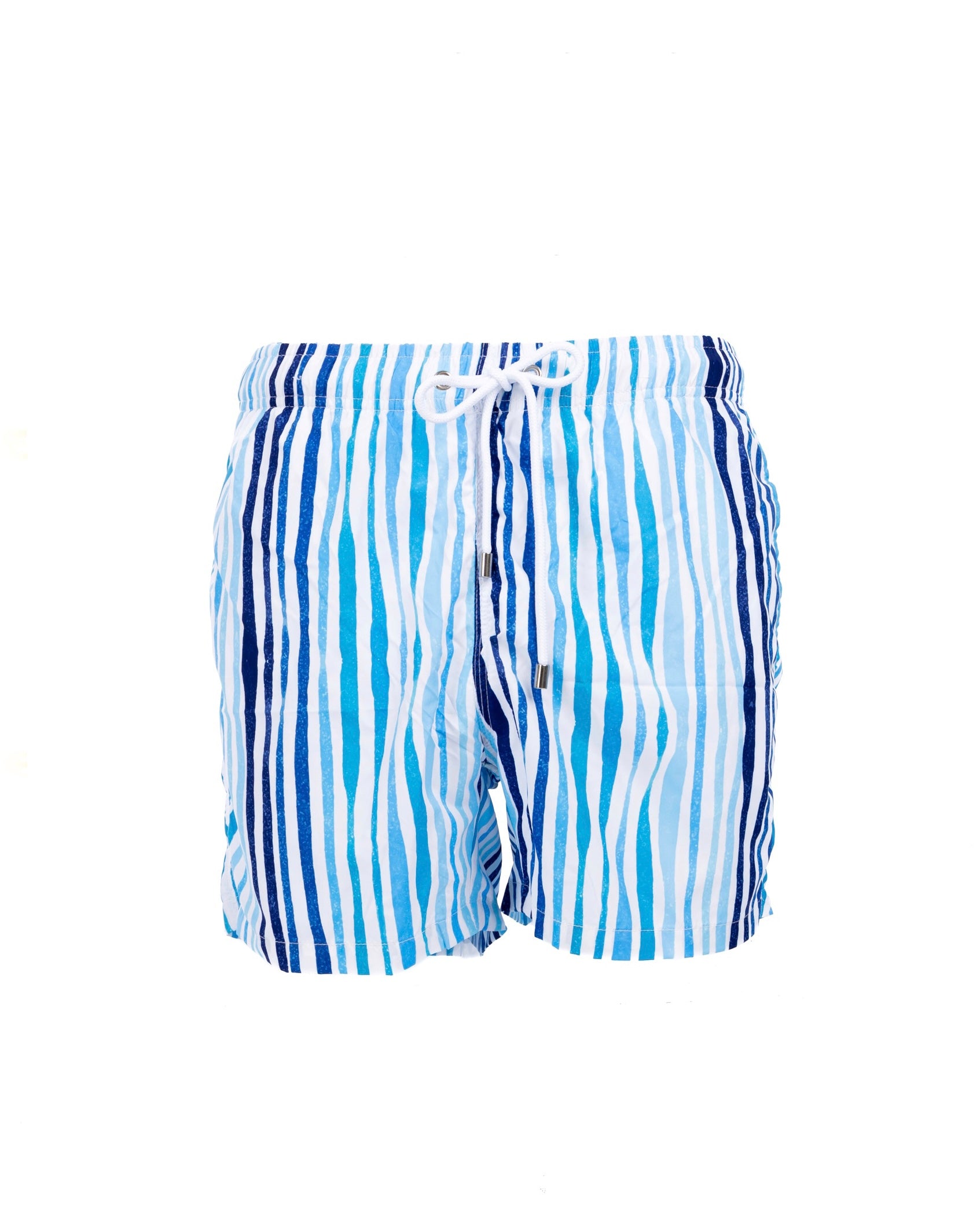 Stripe - light blue patterned swimsuit