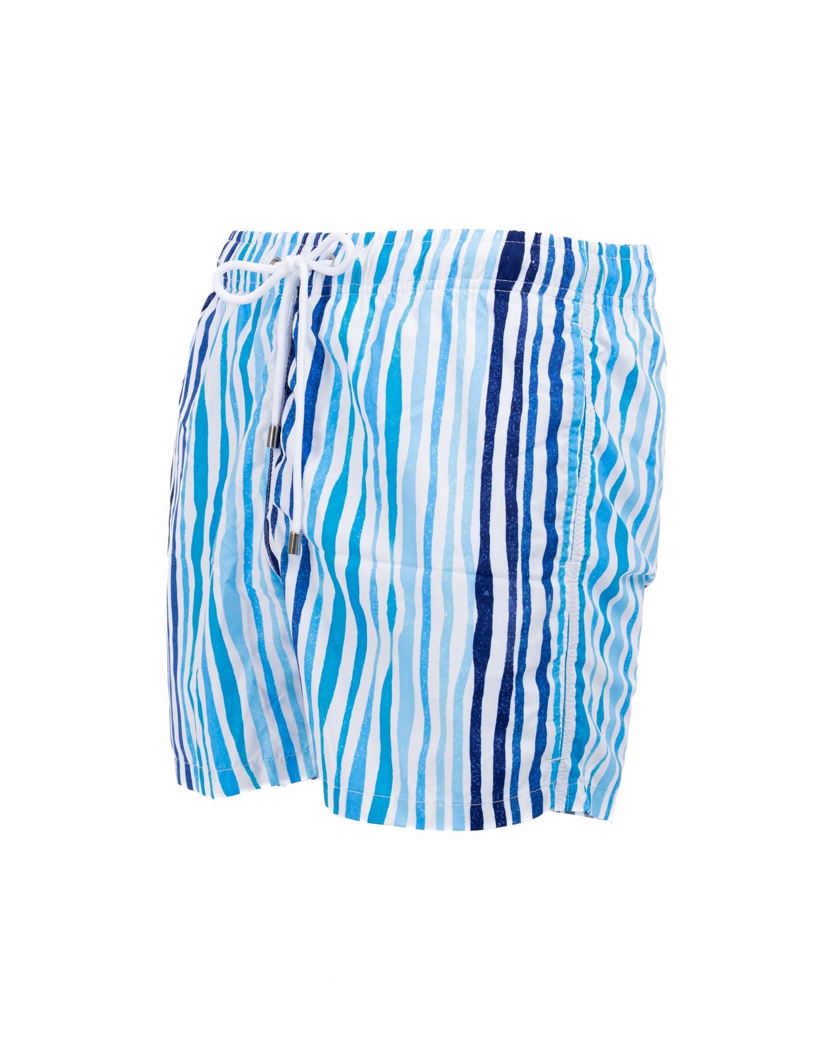 Stripe - light blue patterned swimsuit