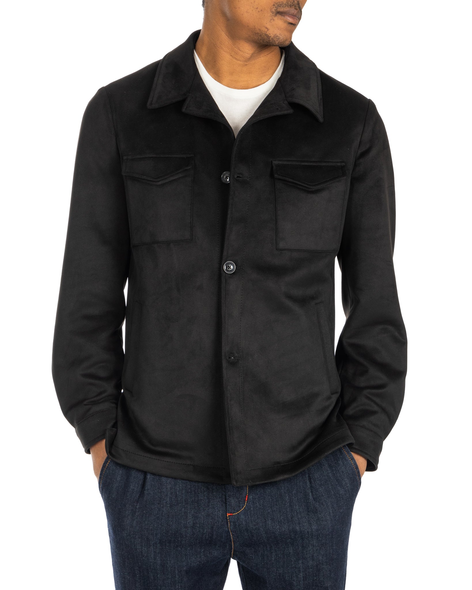 Meridion - black suede jacket