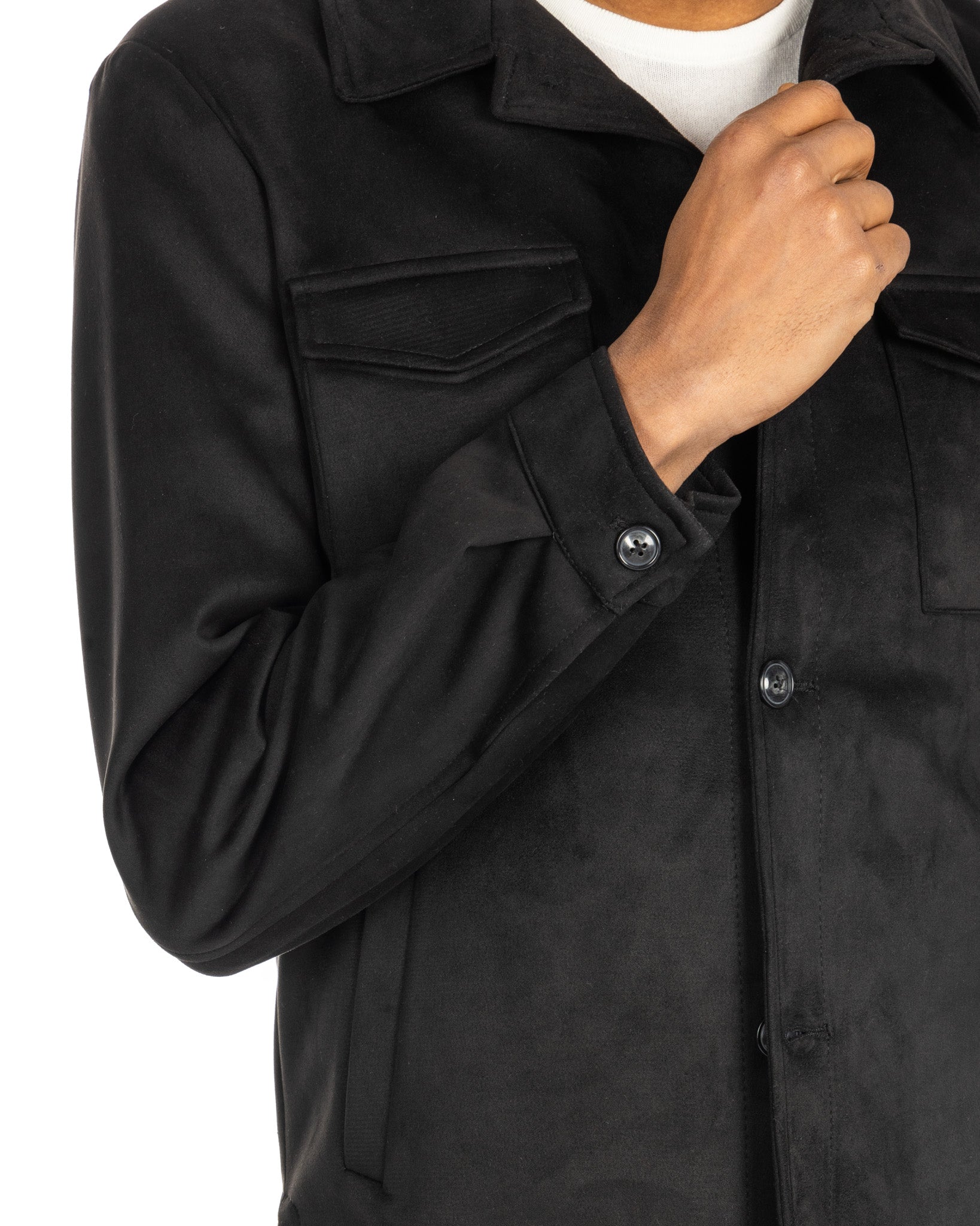 Meridion - black suede jacket