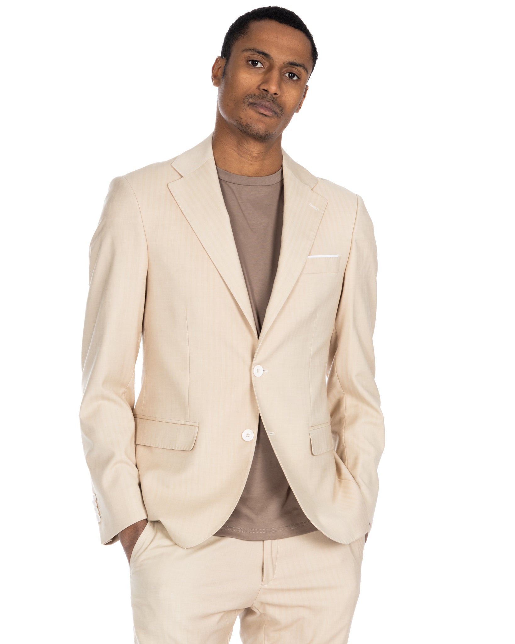 Paris - beige solaro single-breasted suit