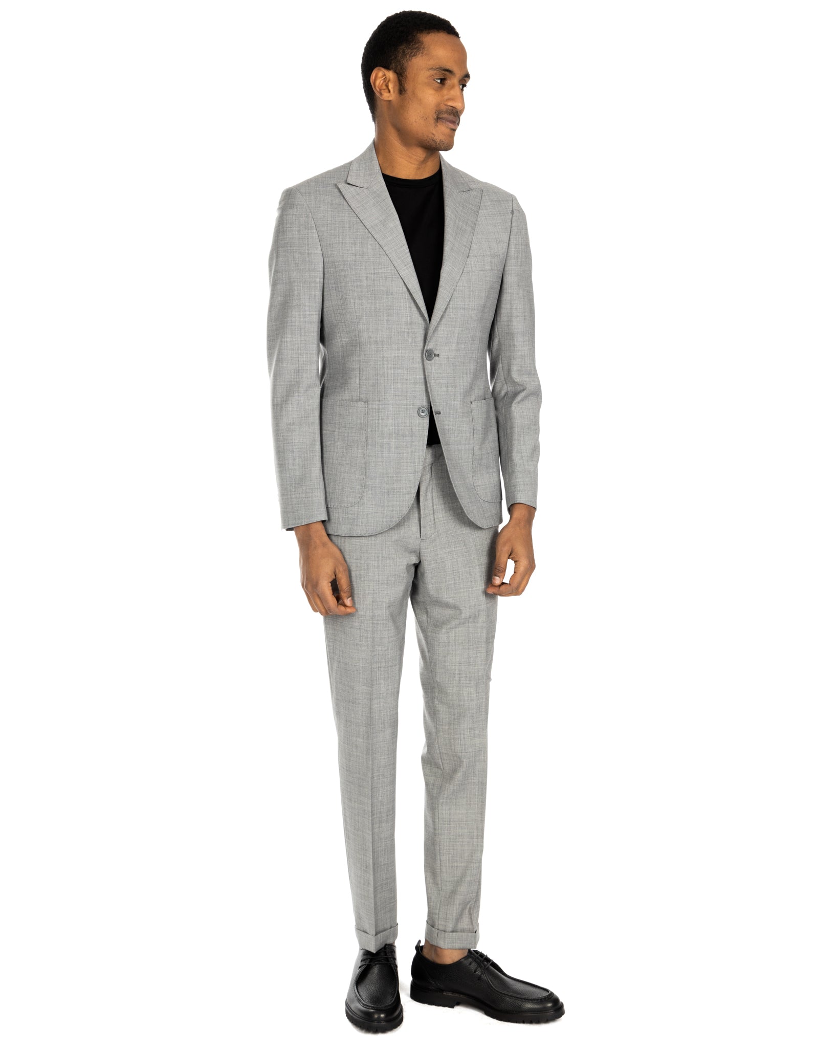 Naples - gray wool blend suit