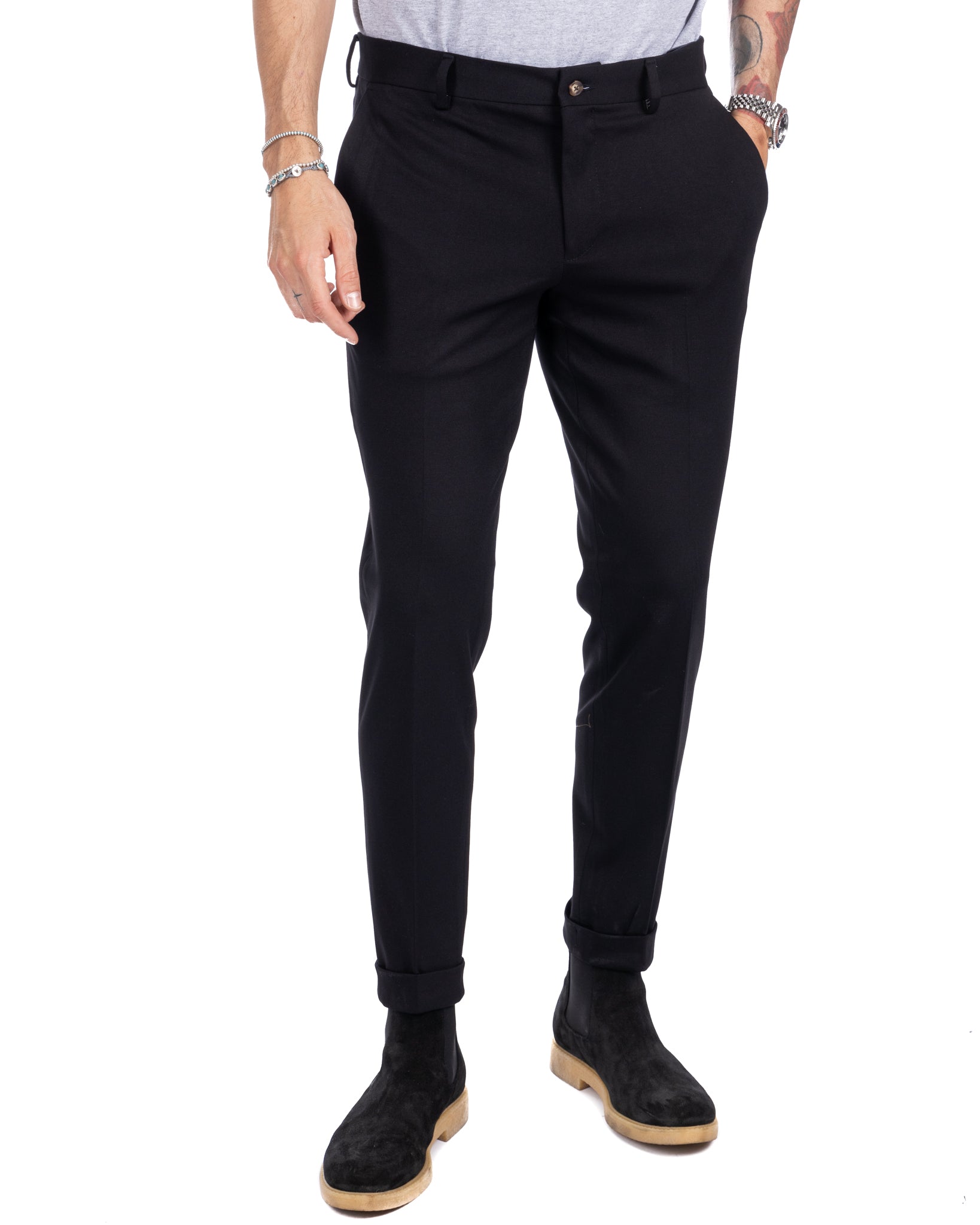 Mustang - pantalone basic nero