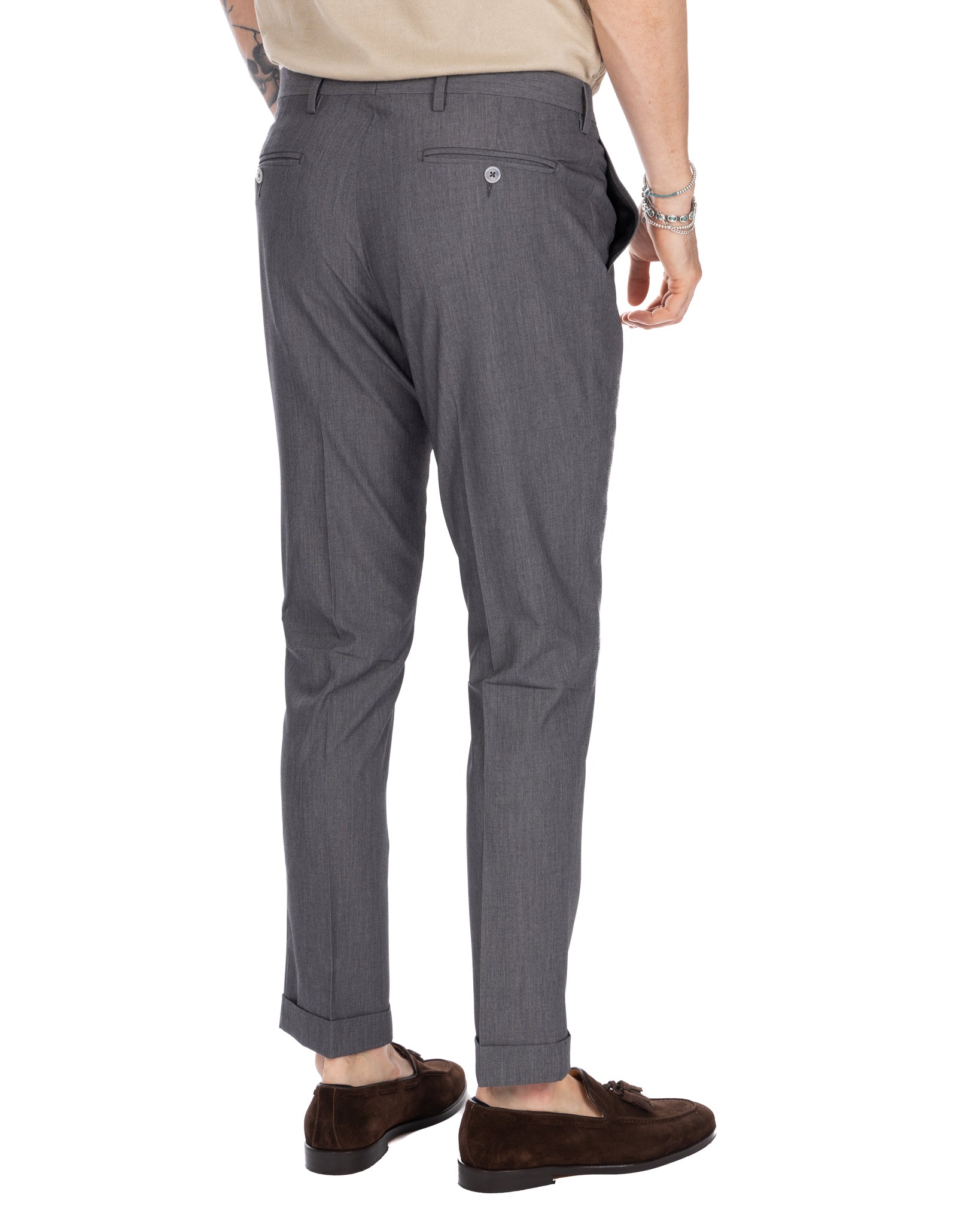 Brema - pantalone basic grigio