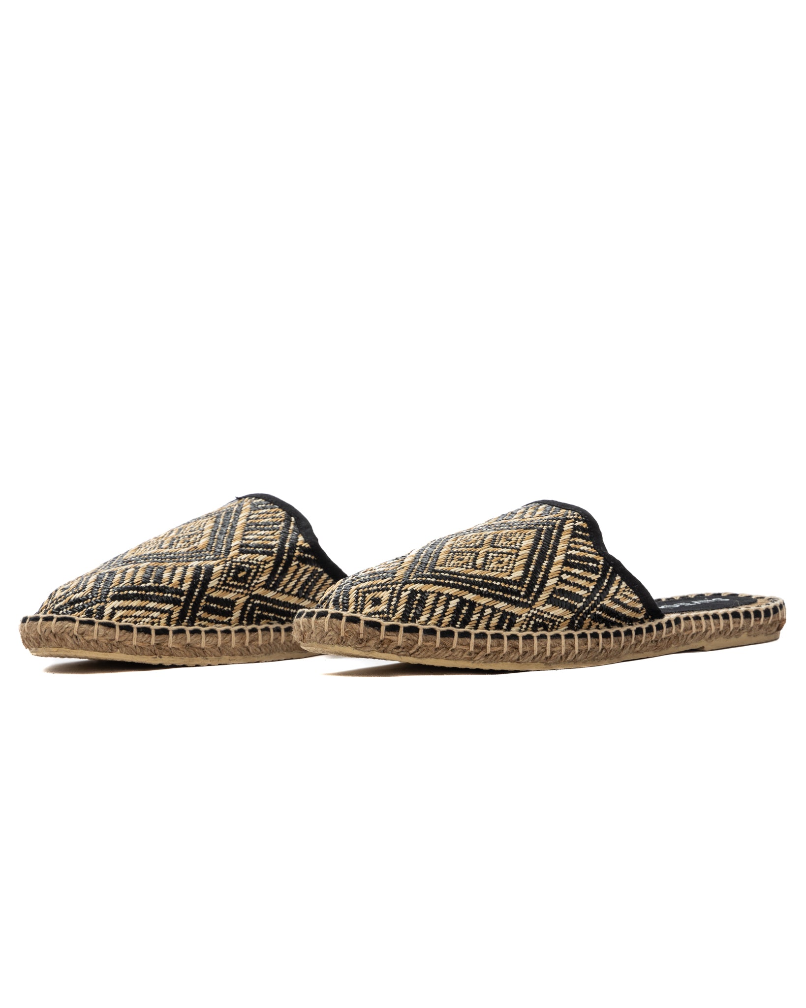 Portofino - mules espadrilles ethniques noires