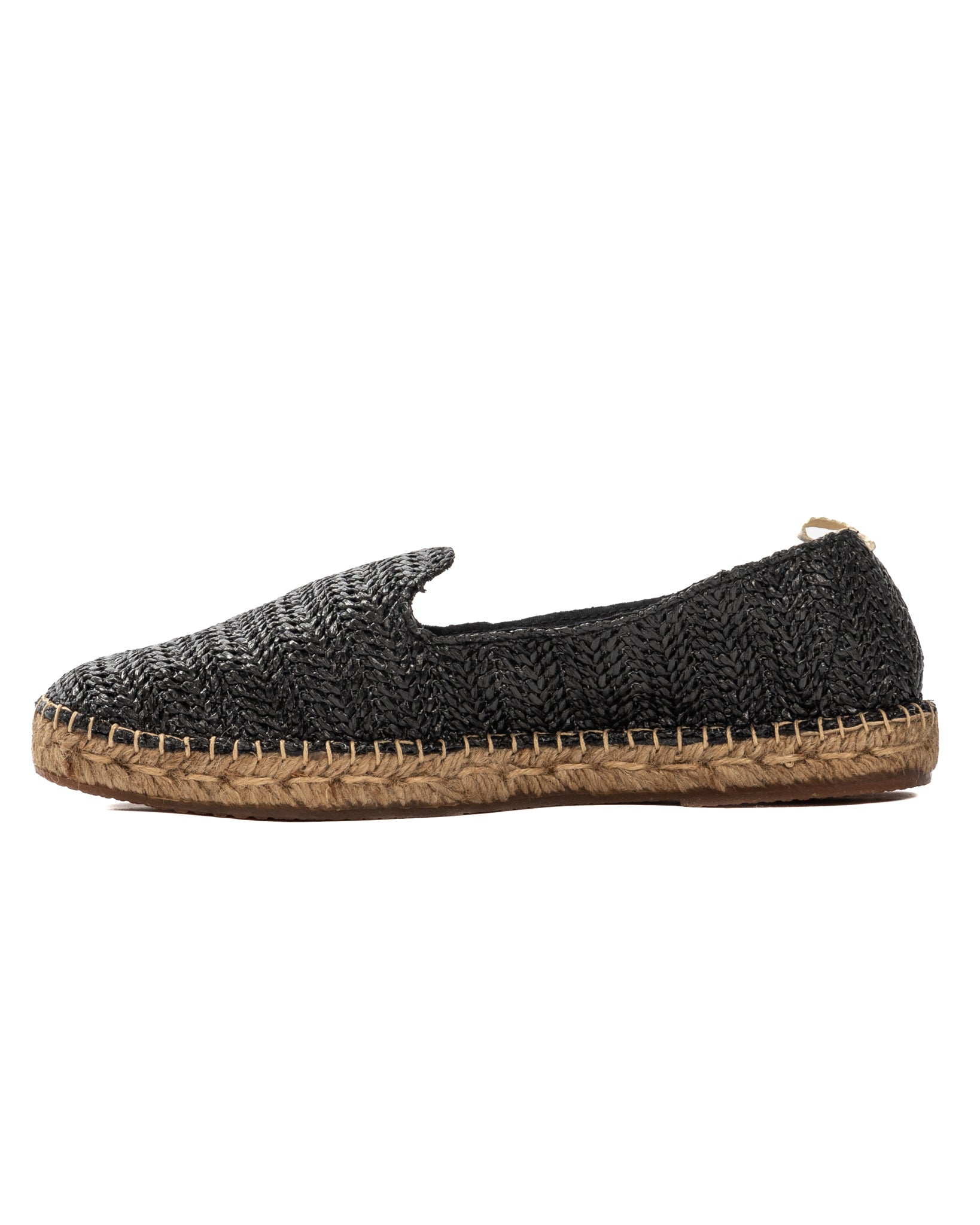 Gallipoli - espadrillas in rafia nero