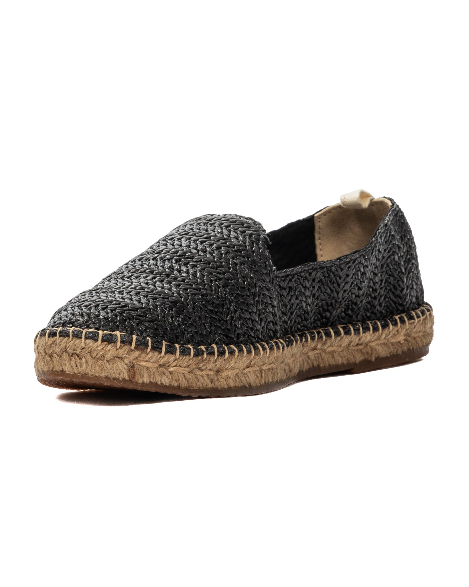 Gallipoli - espadrilles en raphia noir