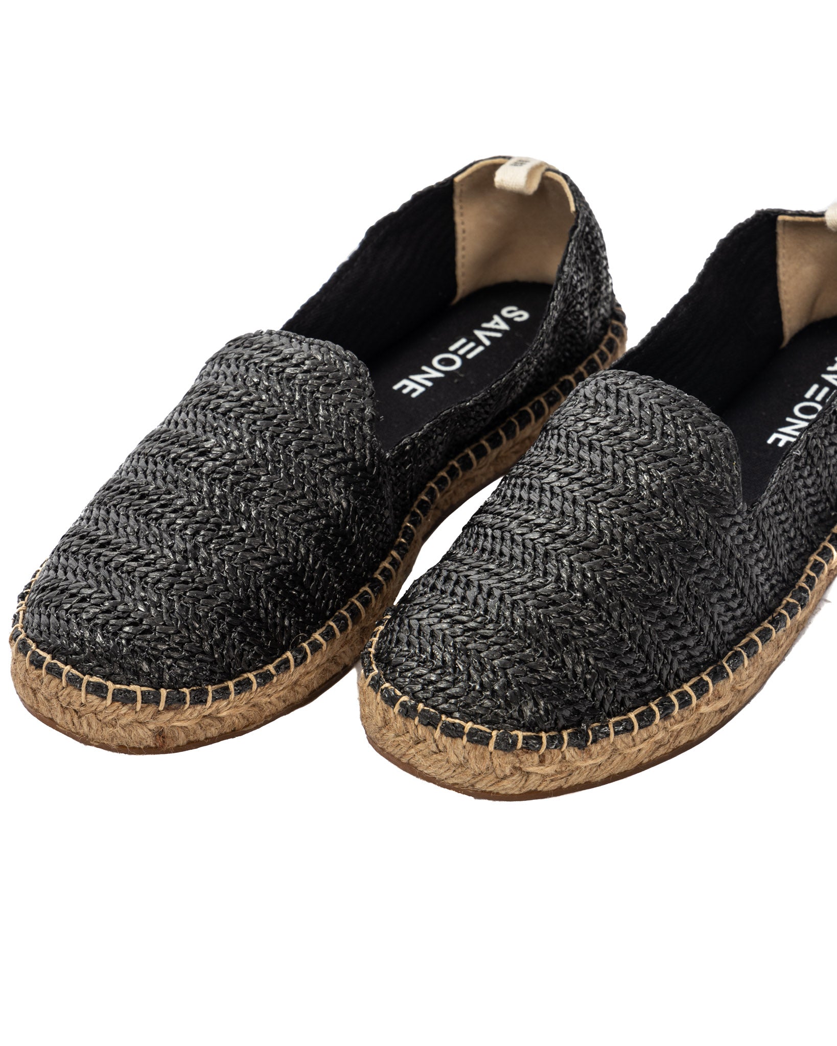 Gallipoli - espadrilles en raphia noir