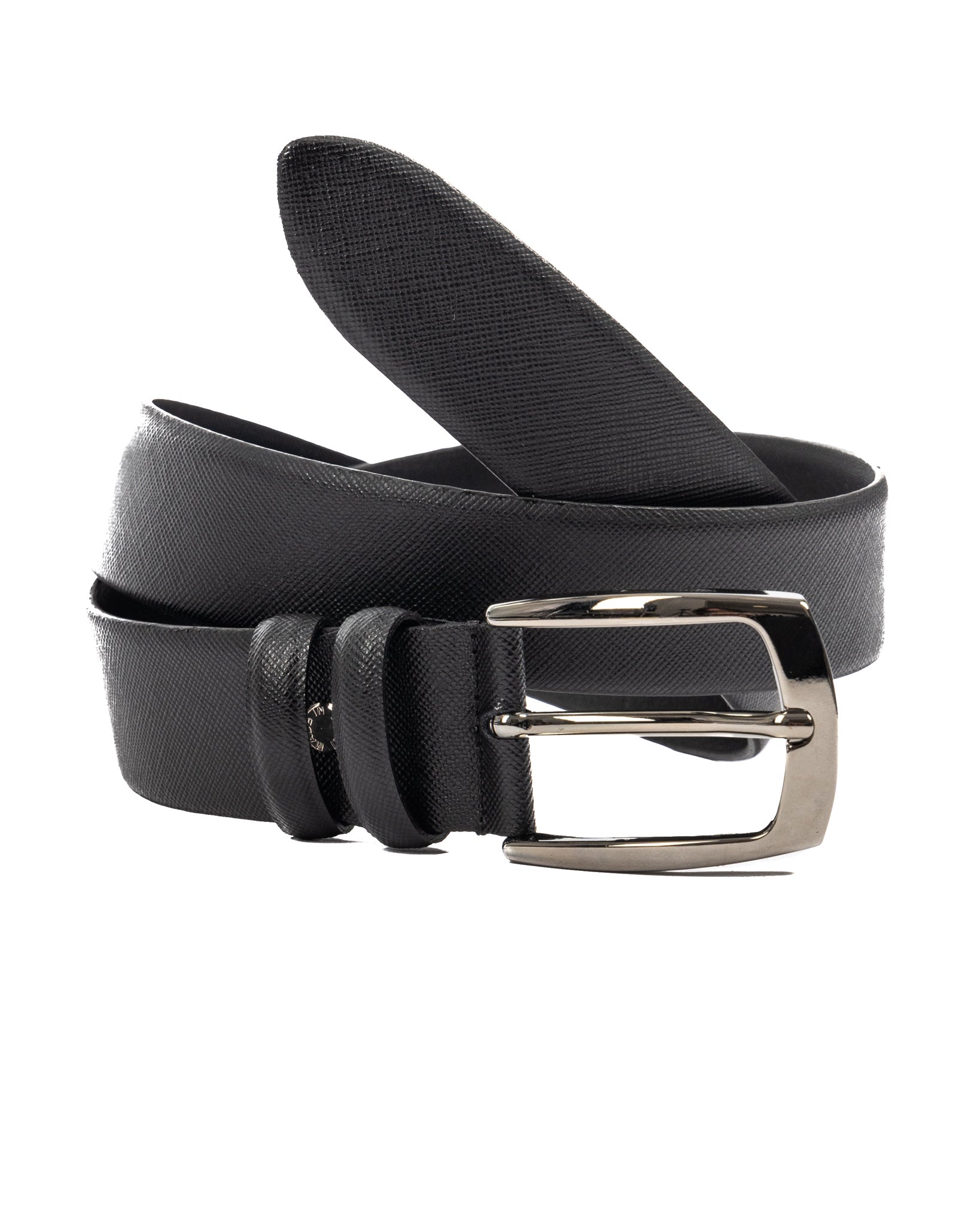 Capalbio - black saffiano leather belt
