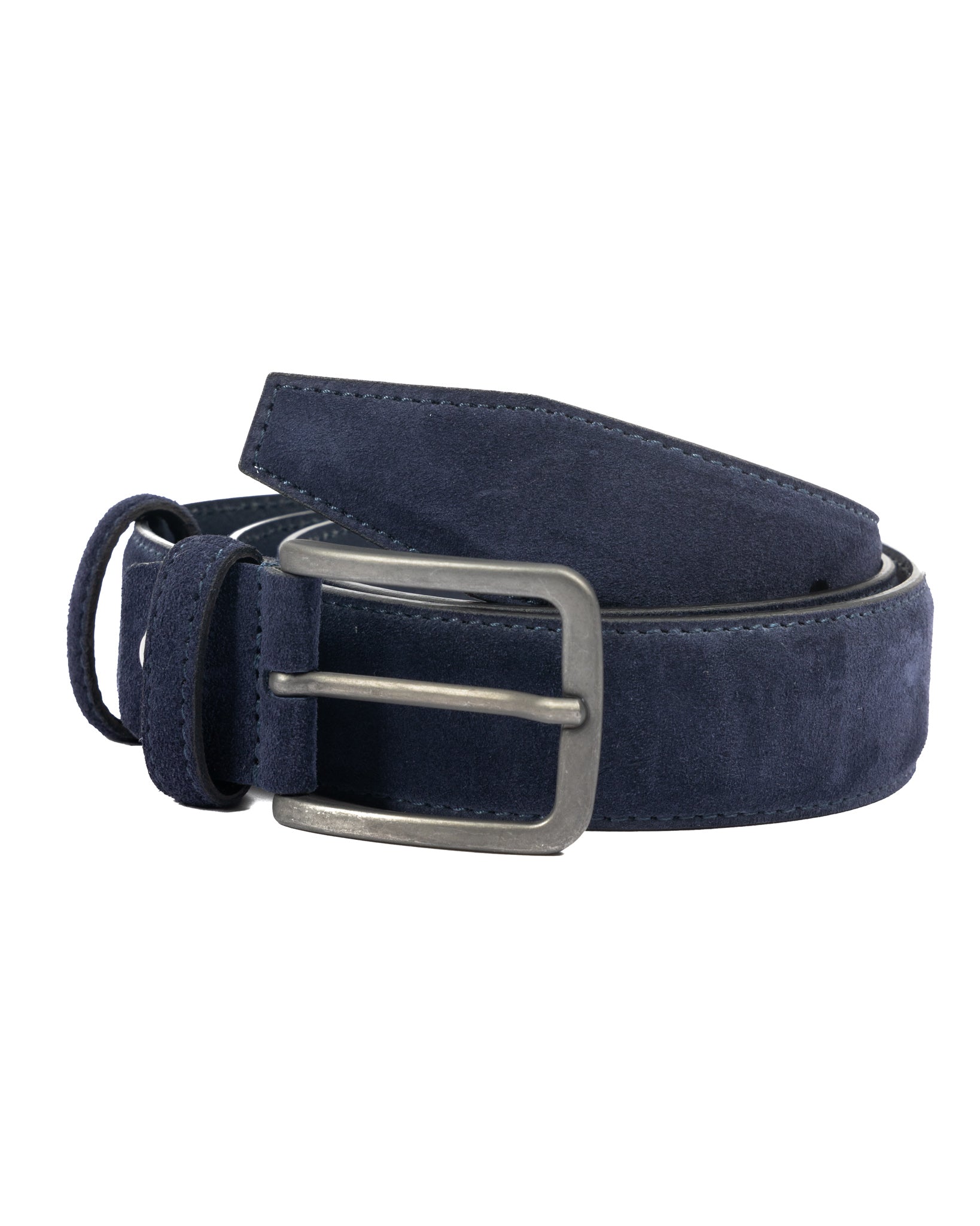 Cortona - blue suede belt
